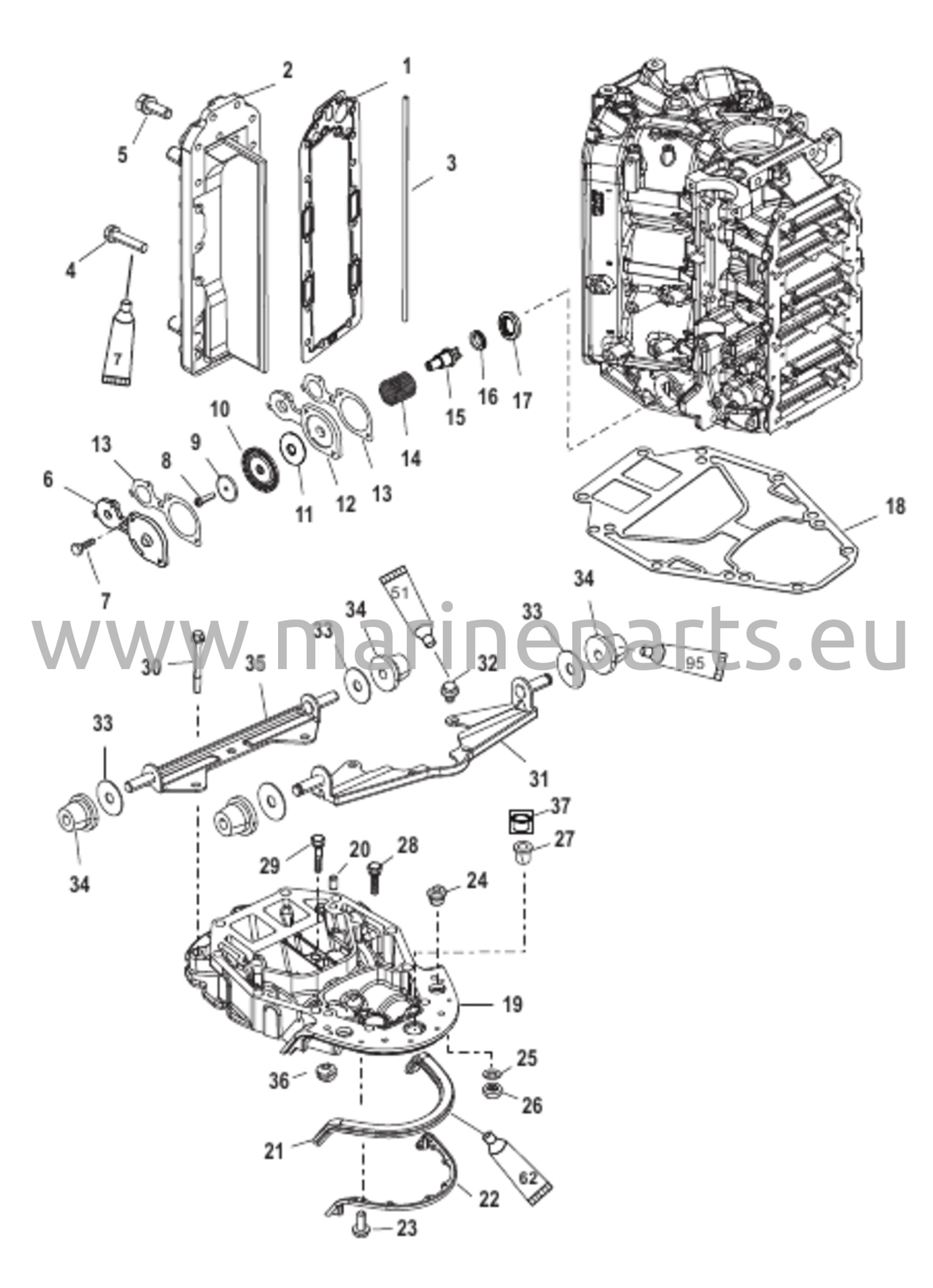 Exhaust Manifold and Exhaust Plate 