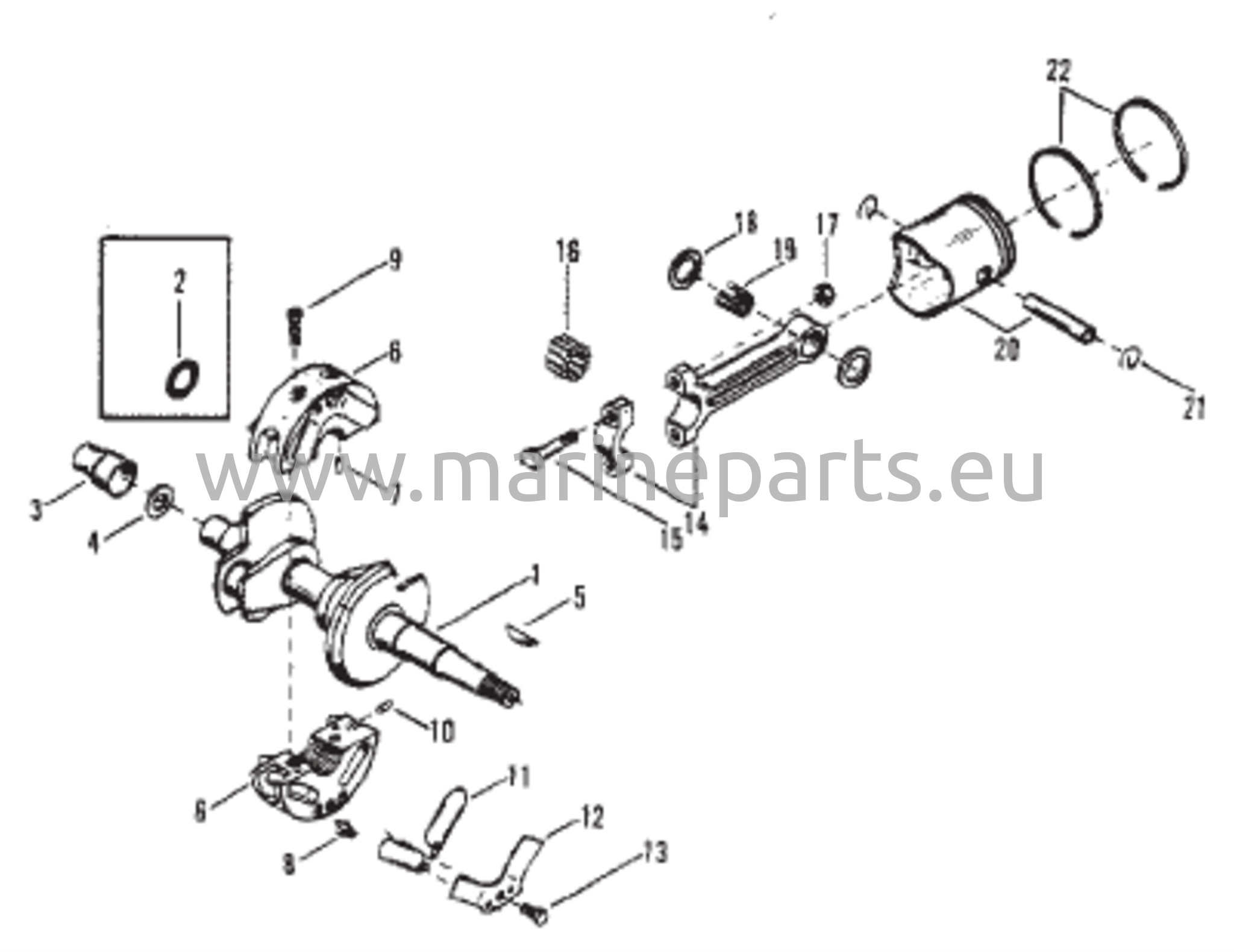Crankshaft, Pistons and Connecting Rods 