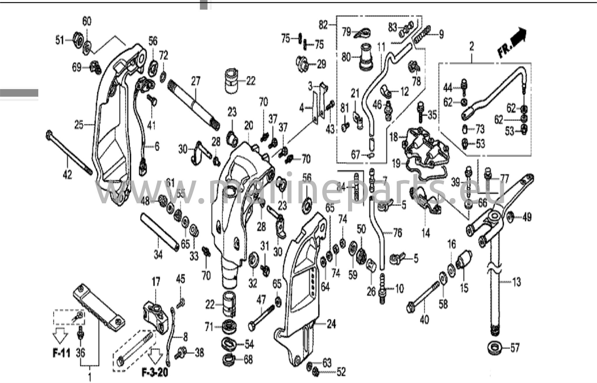 Sõukruvi kinnitus/keerlev korpus