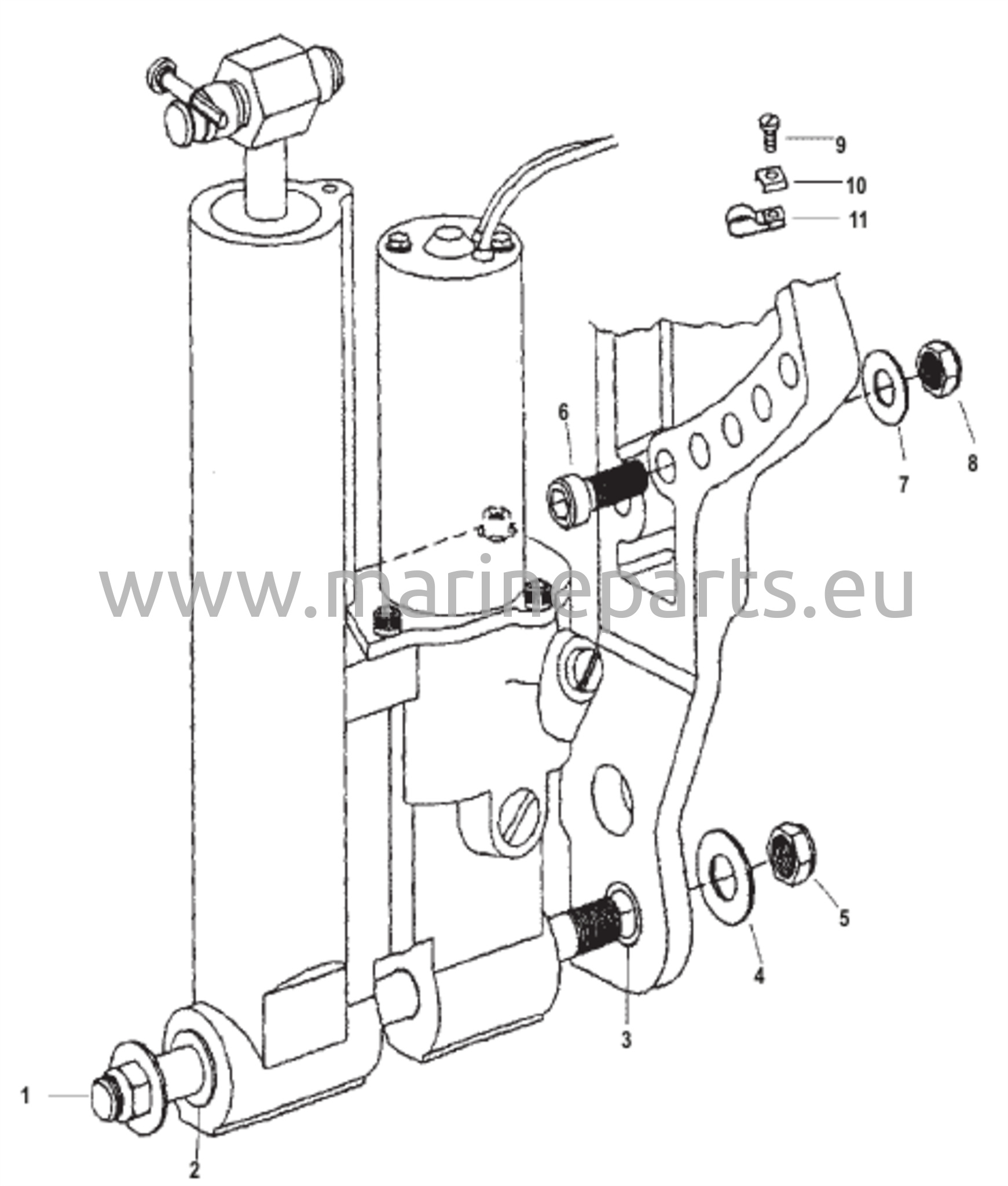 Voimanostimen kiinnitys