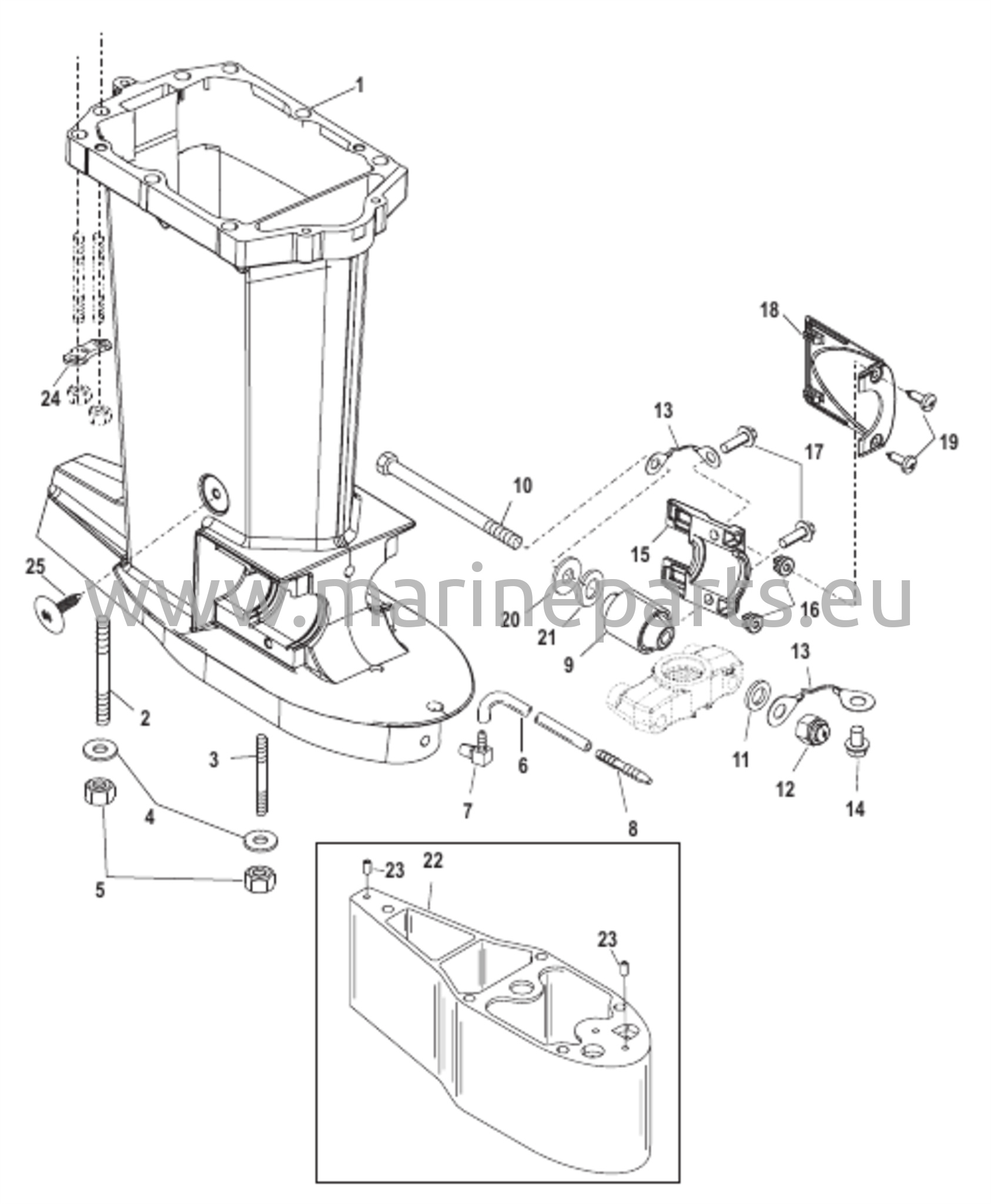 Vetoakselin kotelo USA-0T801000/ BEL-0P268000 ja uudemmat