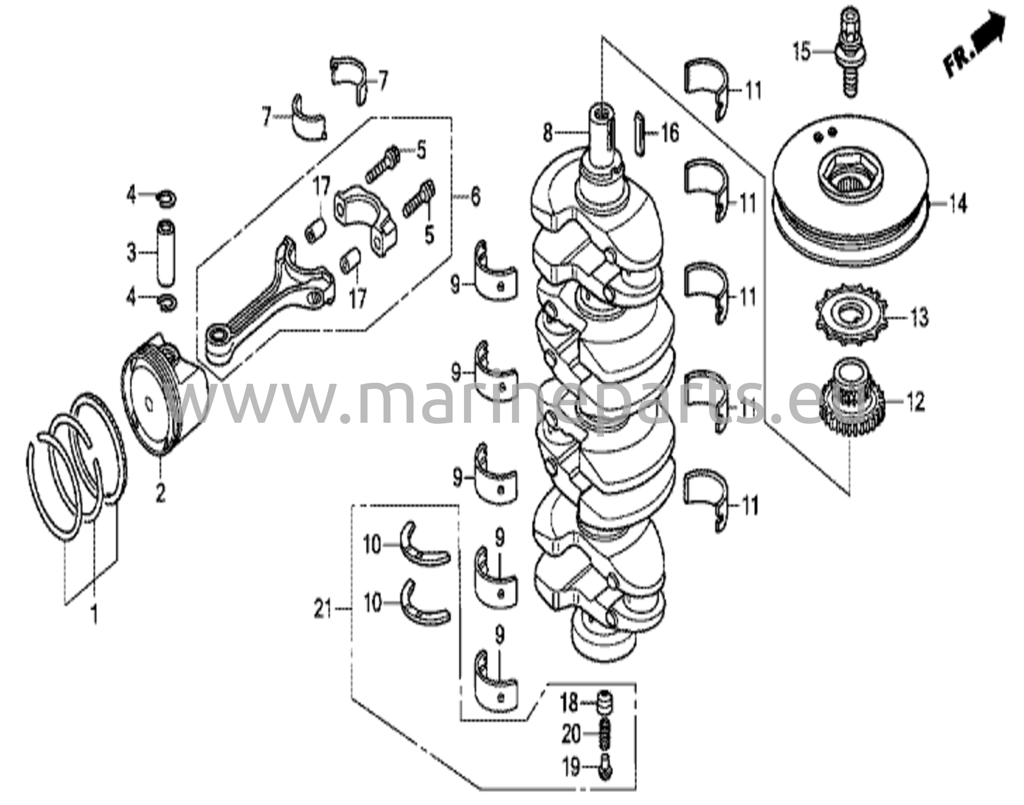 Kampiakseli/ mäntä