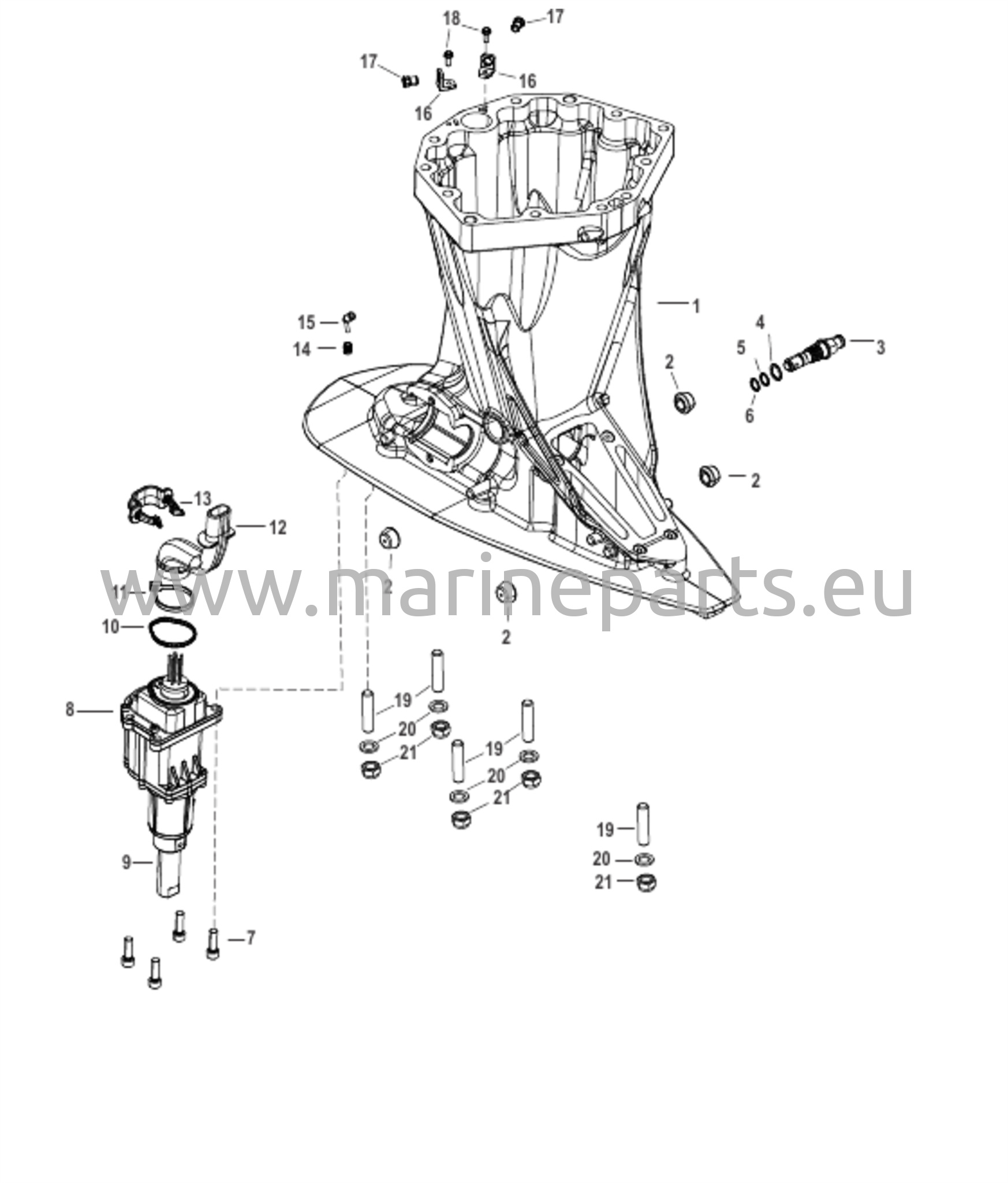 Voimansiirron akselikotelo