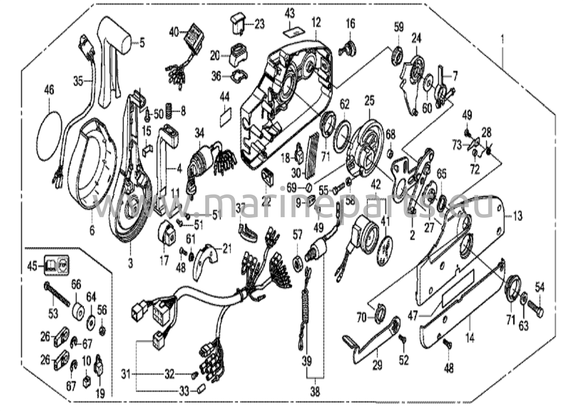 Kaukosäädin (NHK MEC) (kahvan kansi = kromi)