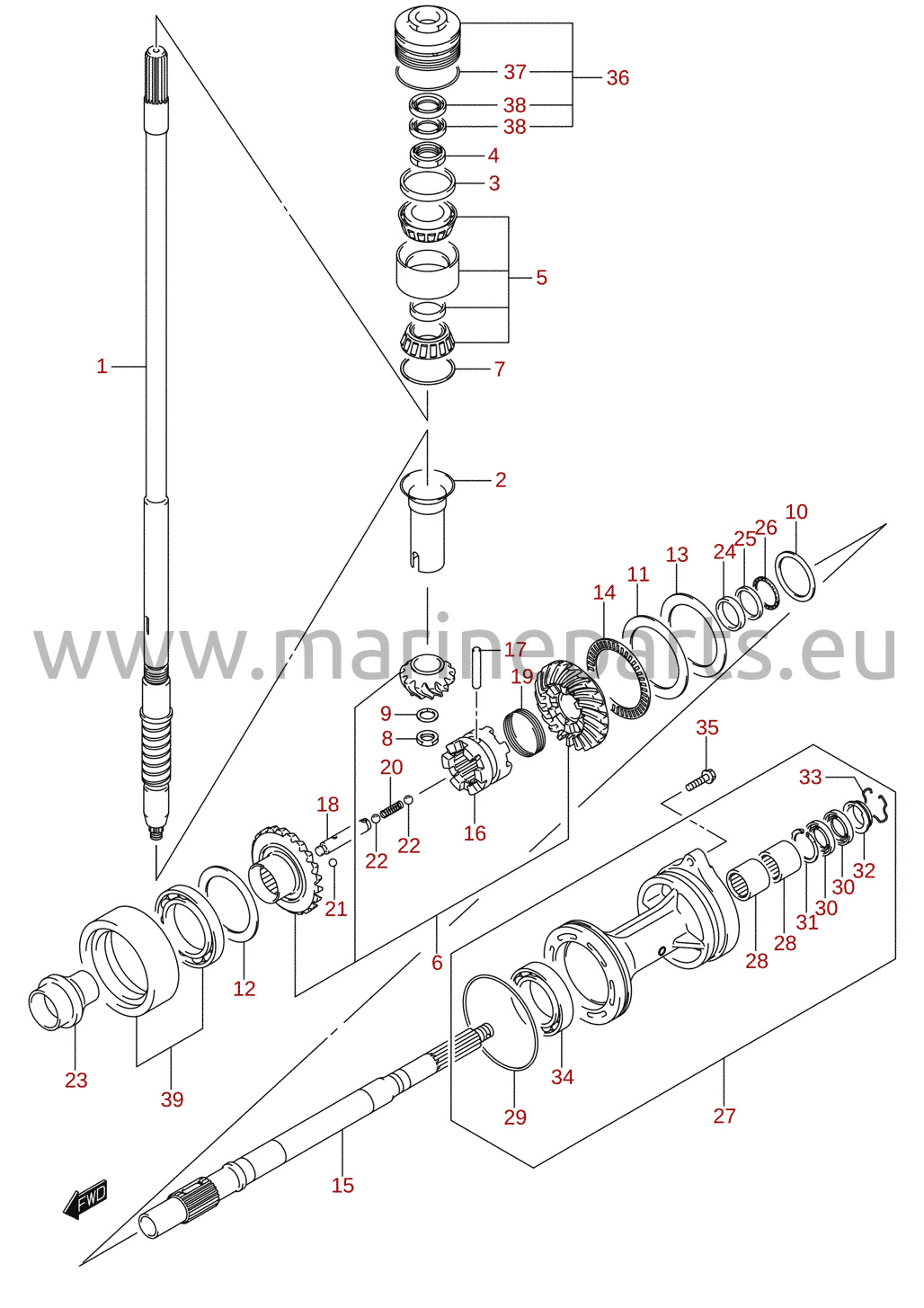 Transmission (DF150Z, DF175Z)