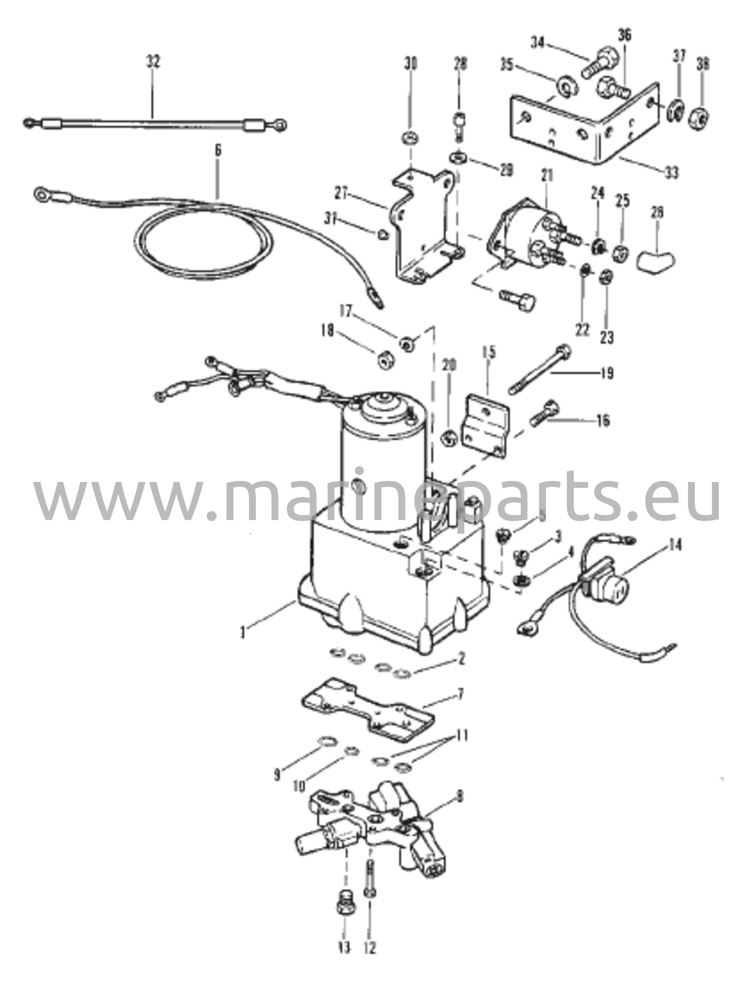 Komponentit (ilman katkaisijaa ja sulaketta)