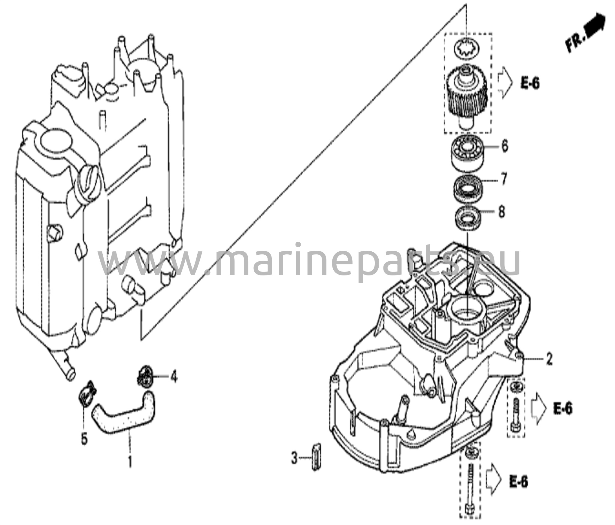 Ensisijainen vaihteiston kotelo
