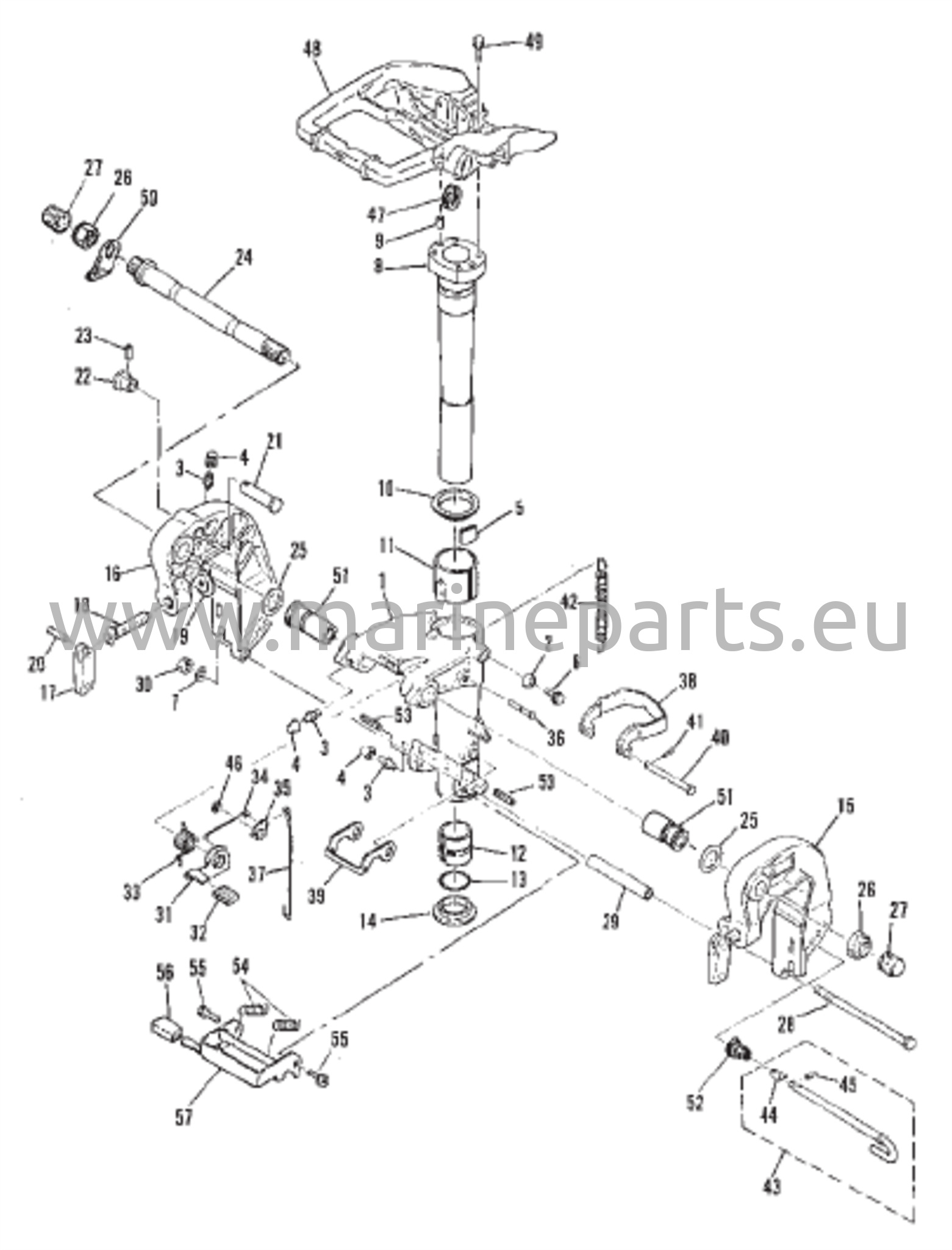 Clamp and swivel bracket/reverse lock