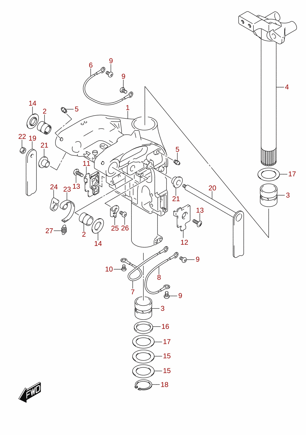 Swivel bracket (DF50AVTH)