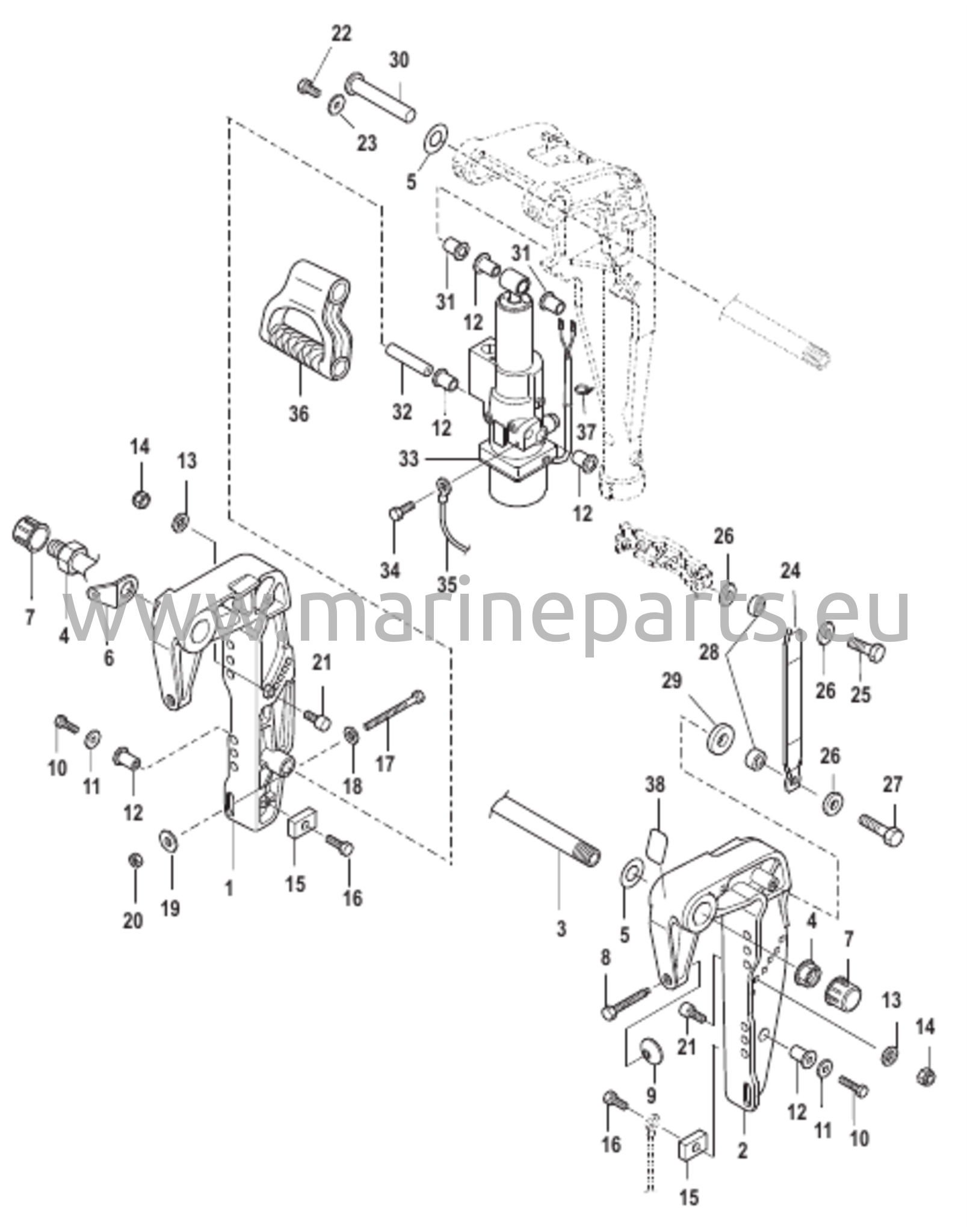 Jarrukiinnikkeet tehopihtitoiminnolla
