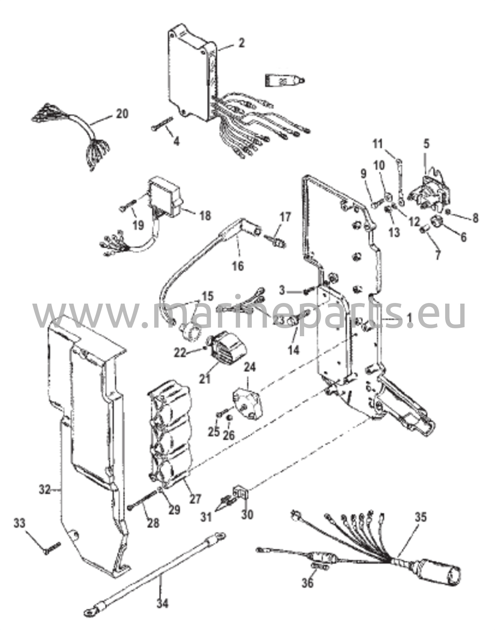 Sähköosat (USA-0G127499 / BEL-9836632 ja alemmat)