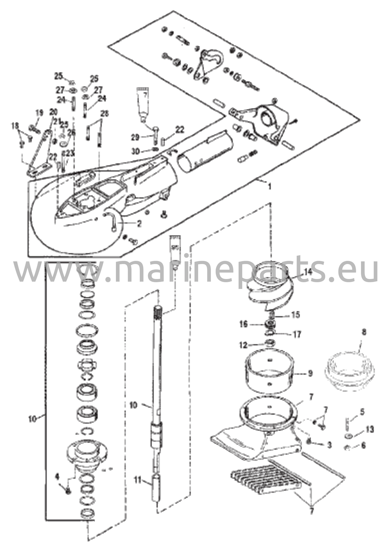 Suuttimipumpun kokoonpano