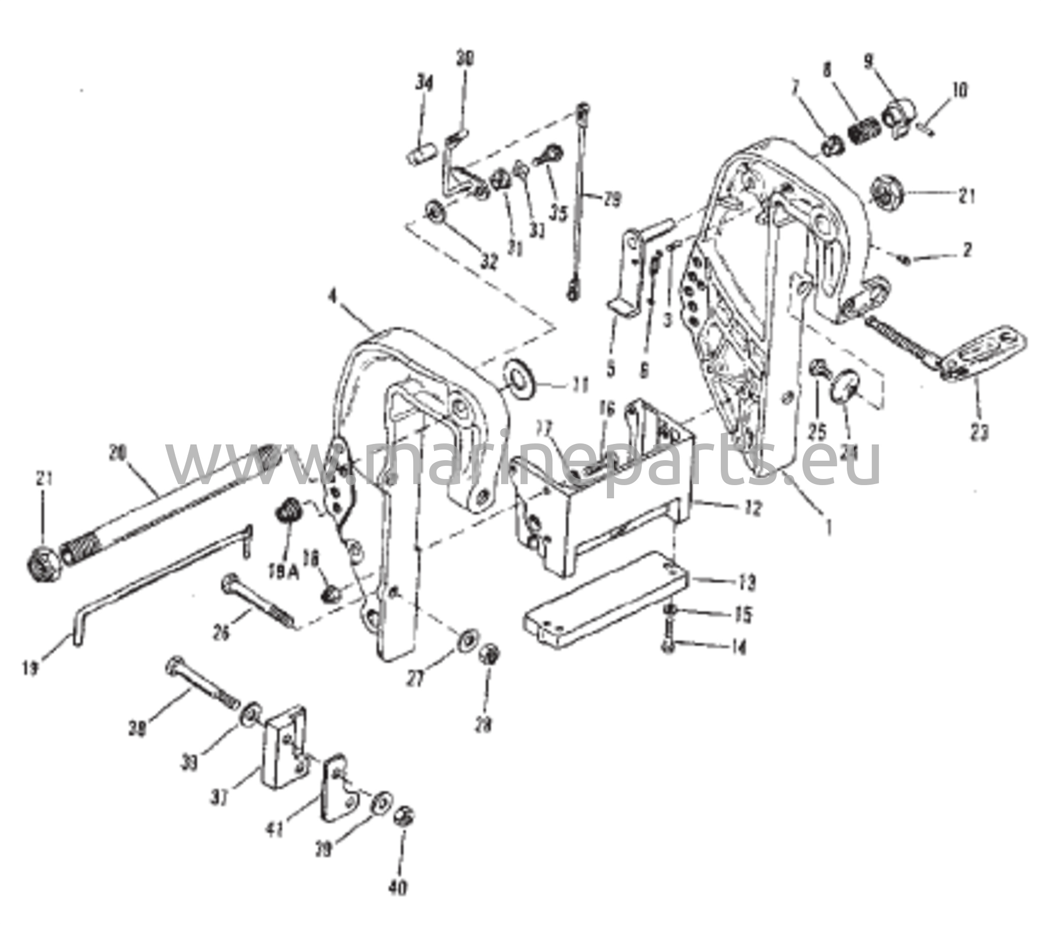 Clamp Bracket (Manual) (S/N 0D182000 and Up) 