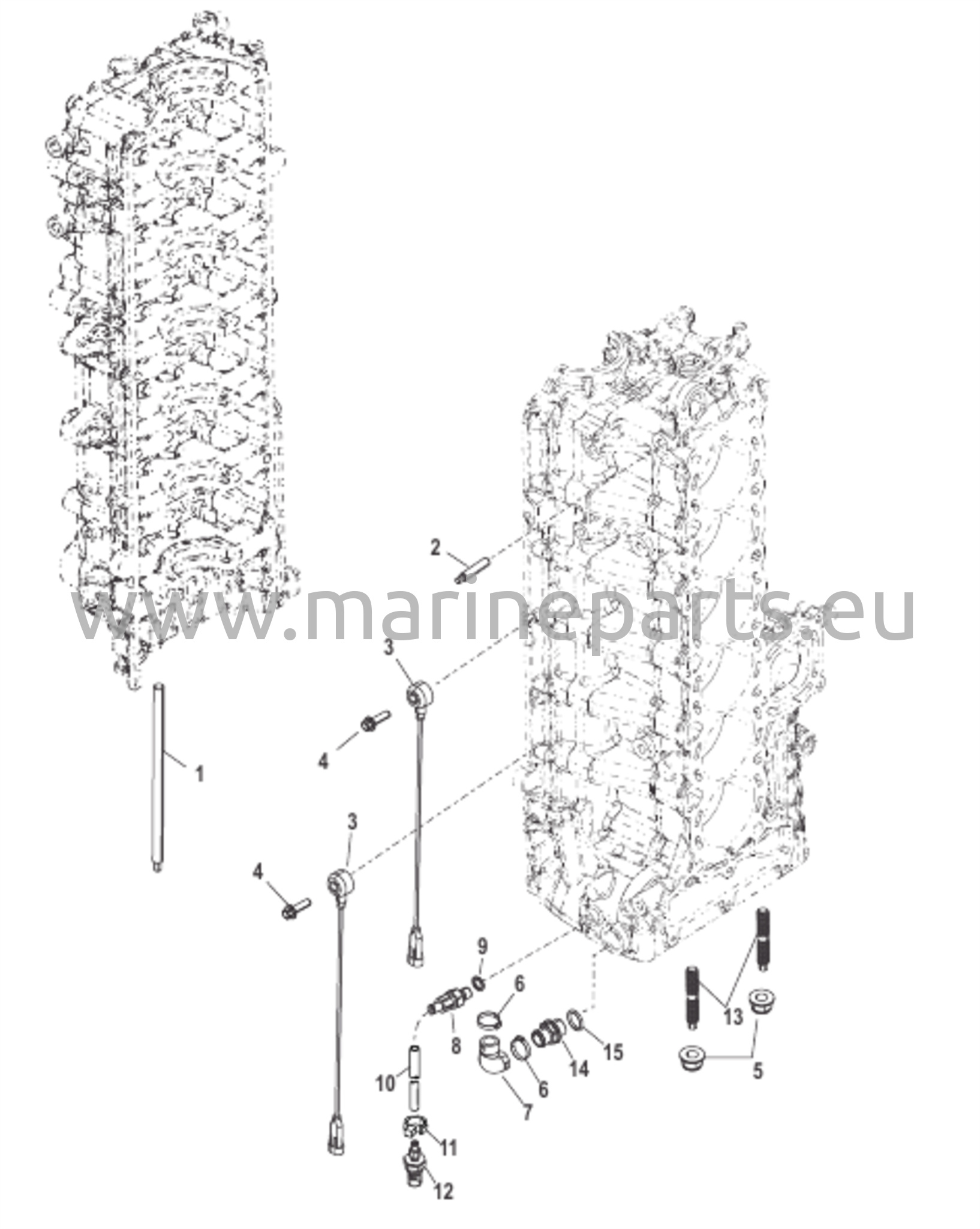 Porttisylinterin lohkon osat