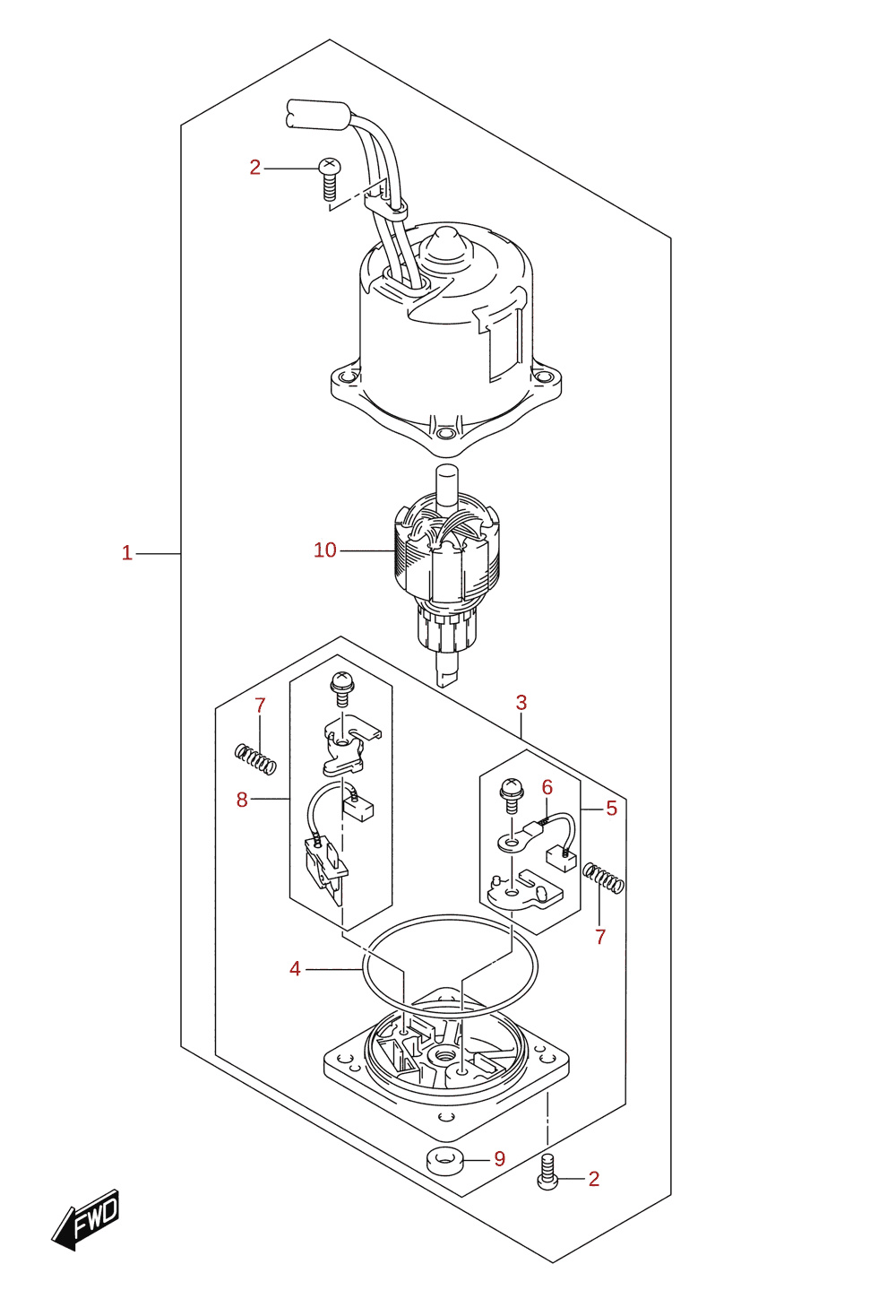 Moteur PTT (L-transom)