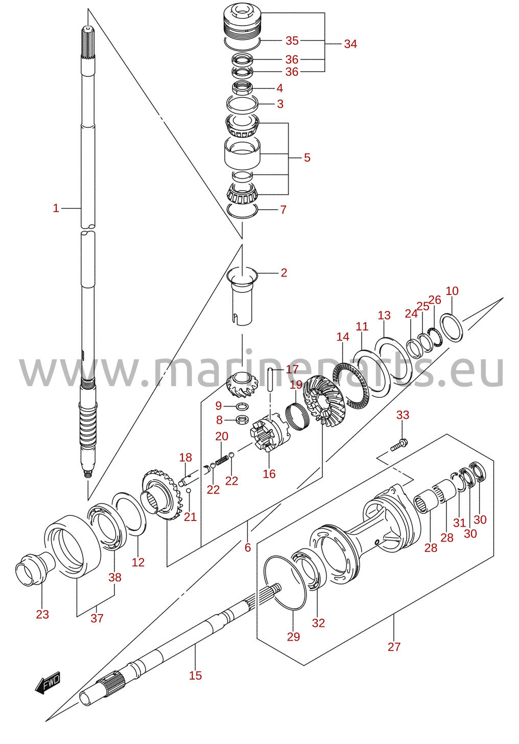 Transmission (DF200Z, DF225Z, DF250Z)