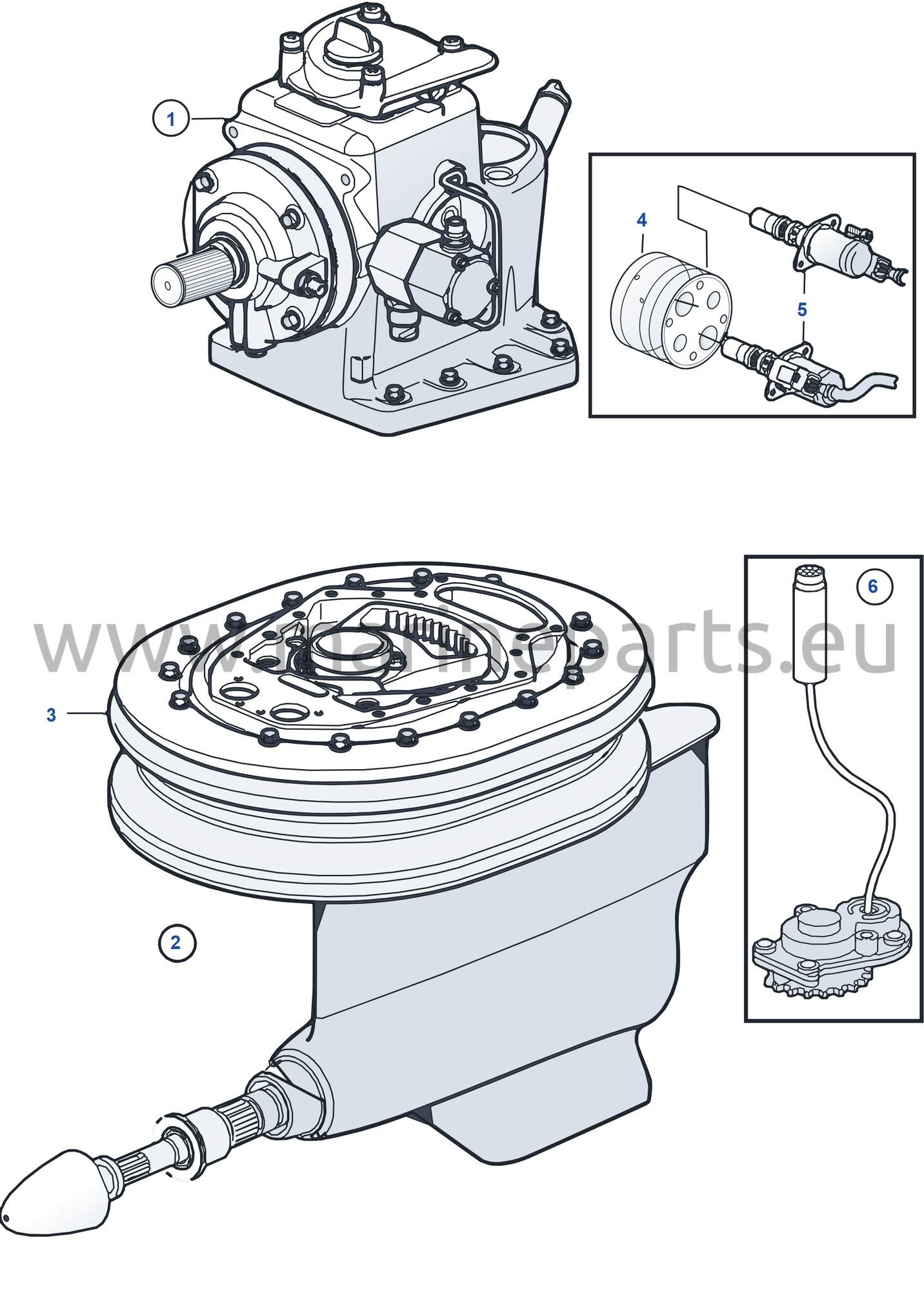 Drive Unit, Complete IPS-E. Only When Using Exchange Parts