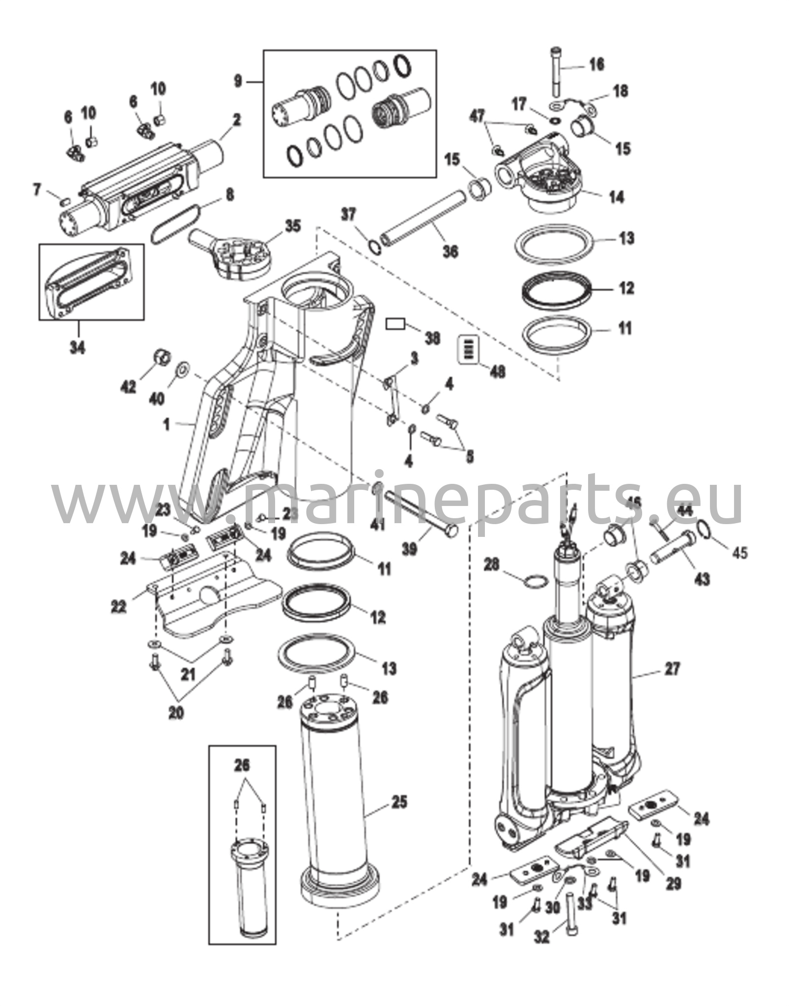 Voimansiirto/Ohjaussylinteri