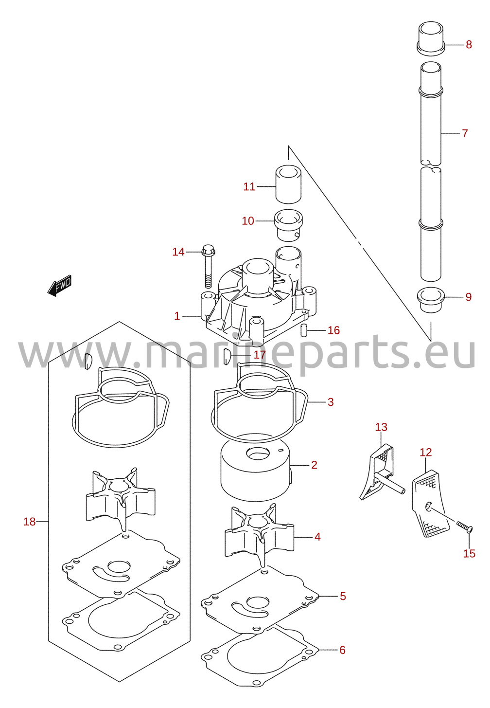 Water pump (DF200T)