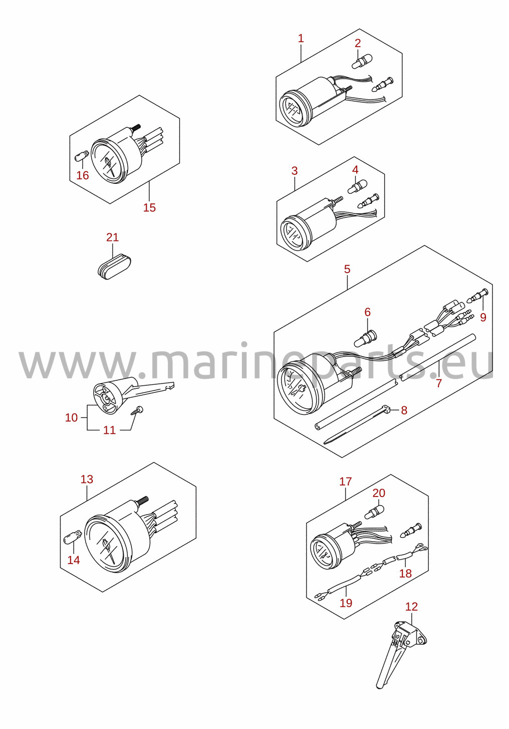 Instrument (DF25AR, DF30AR) (tillval)