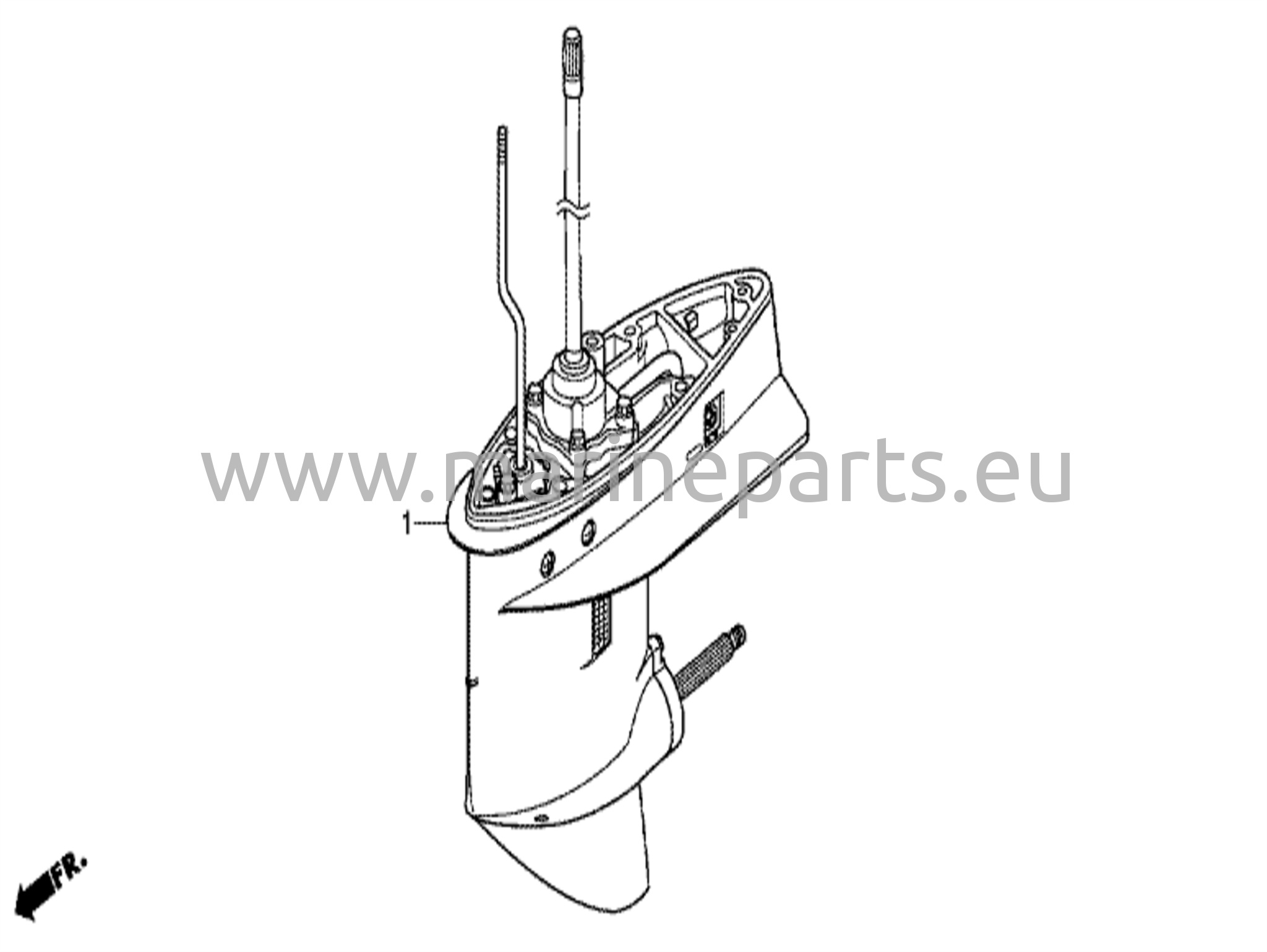 Vaihteiston kotelo kokoonpano.