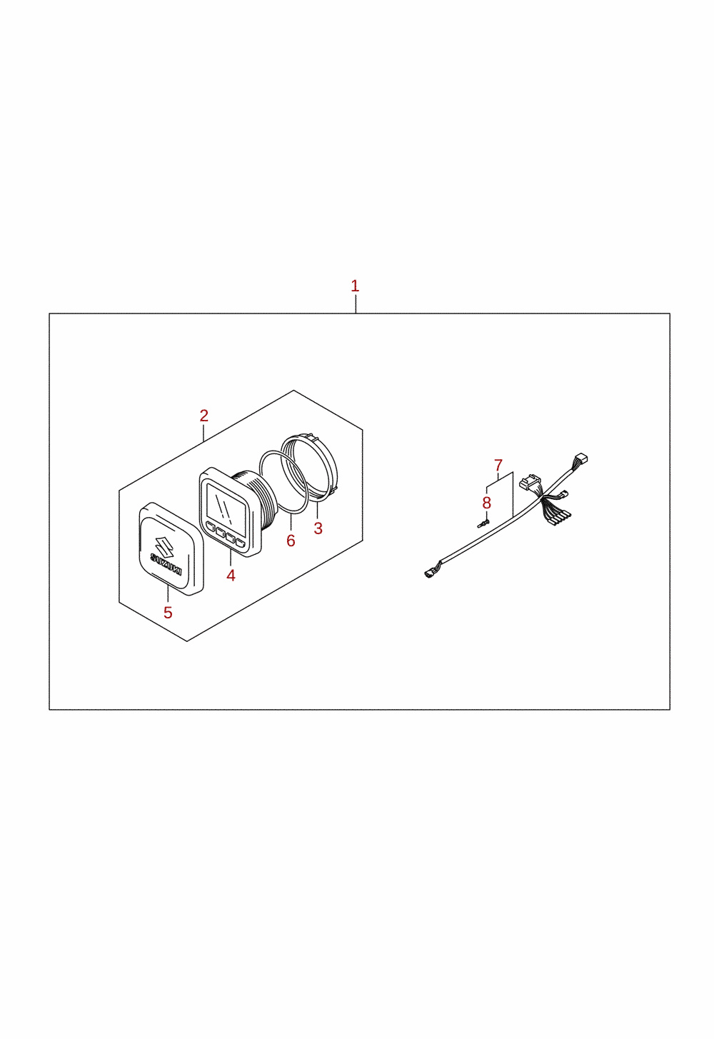 Multi function gauge (1) (DF100B, DF70A, DF80A, DF90A) (optional)