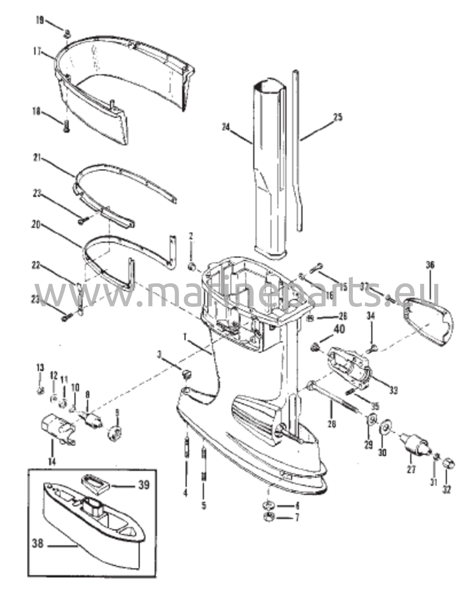 Vetoakselin kotelon kokoonpano