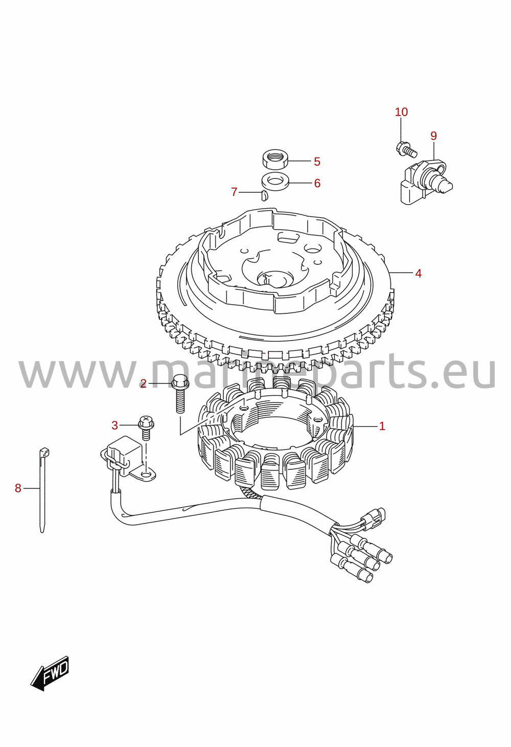 Magnet / generator (E-starter)