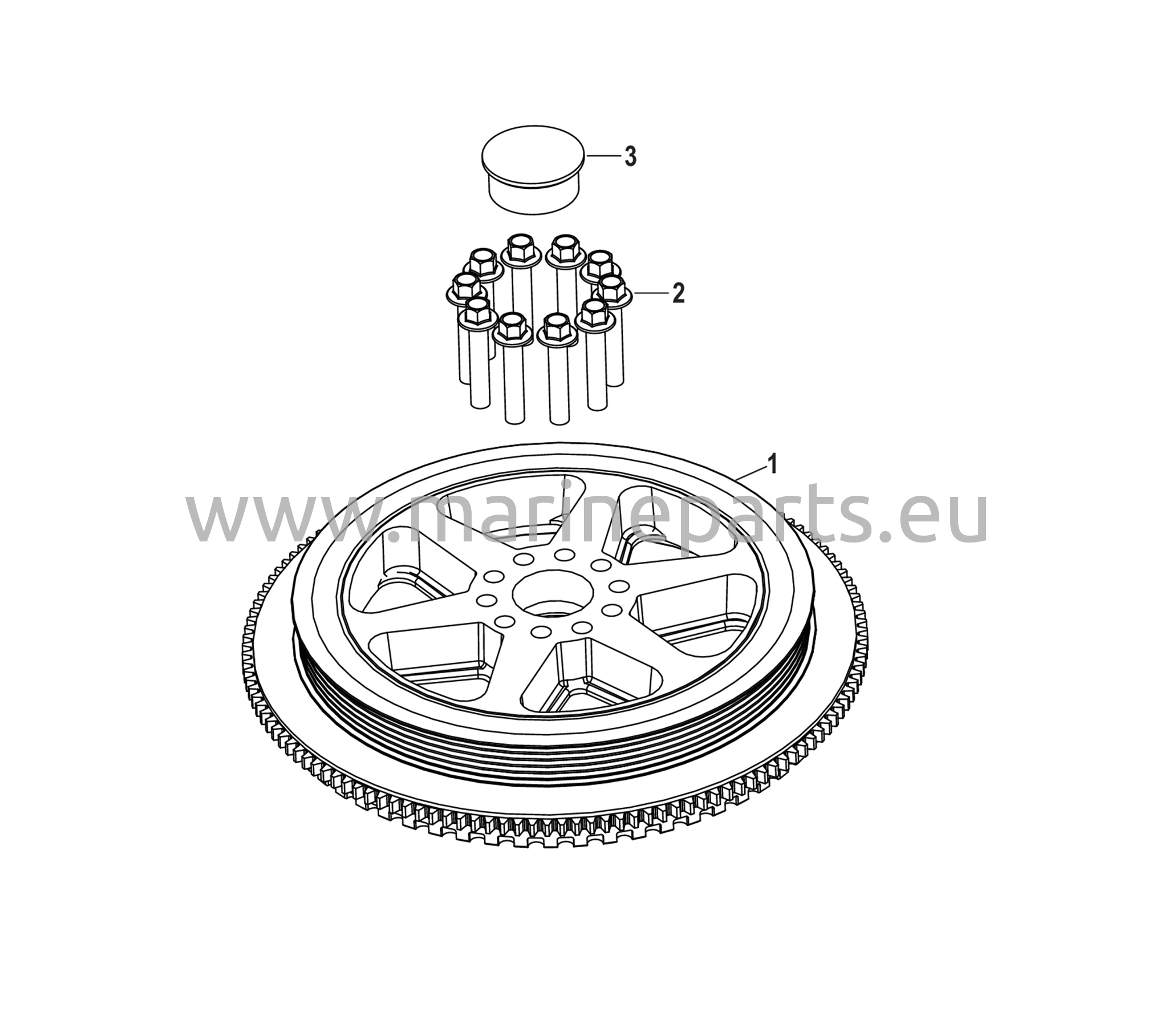 Vauhtipyörä 3B056353 ja siitä ylöspäin