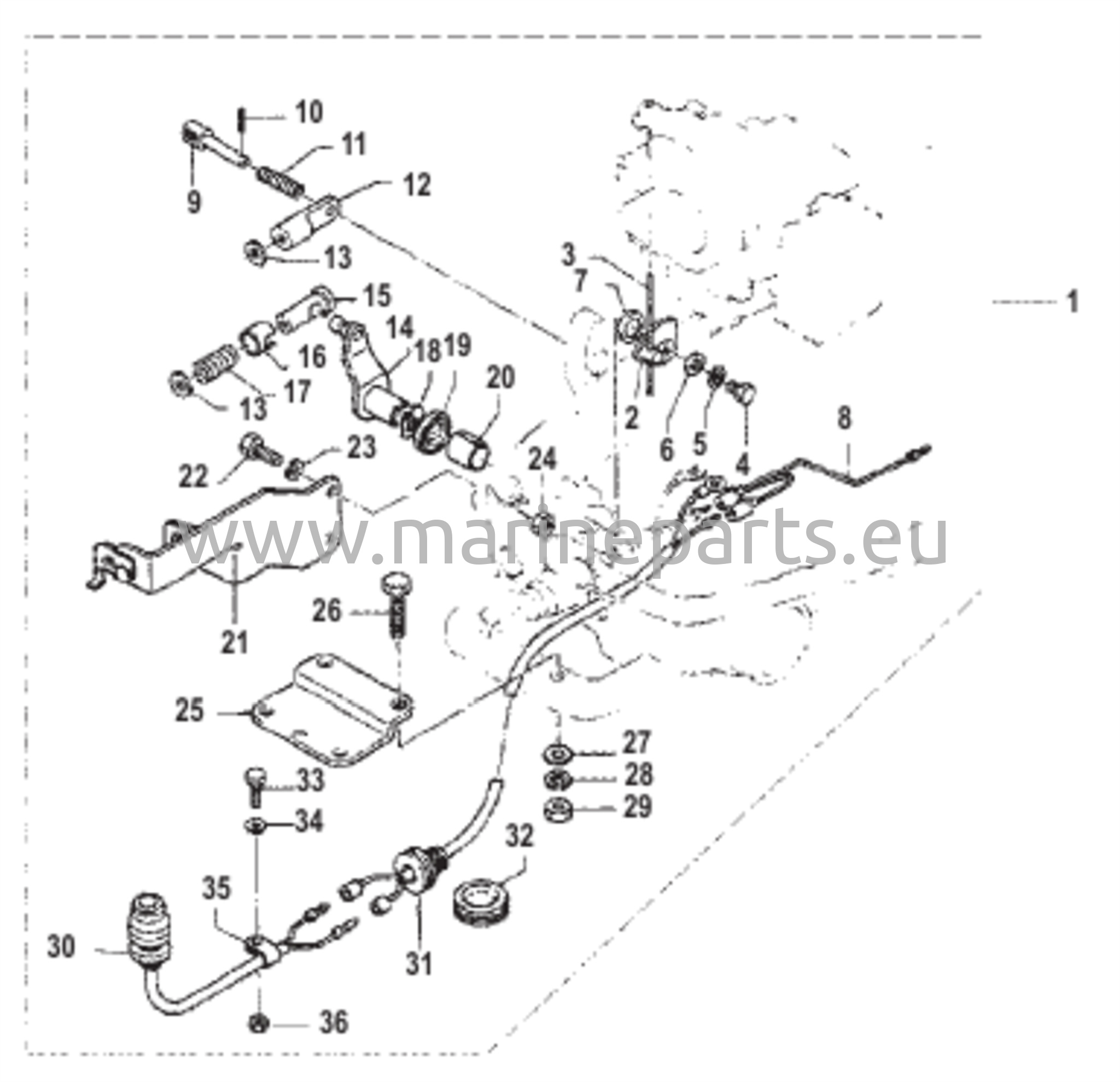 Kaukosäätimen kiinnityssarja