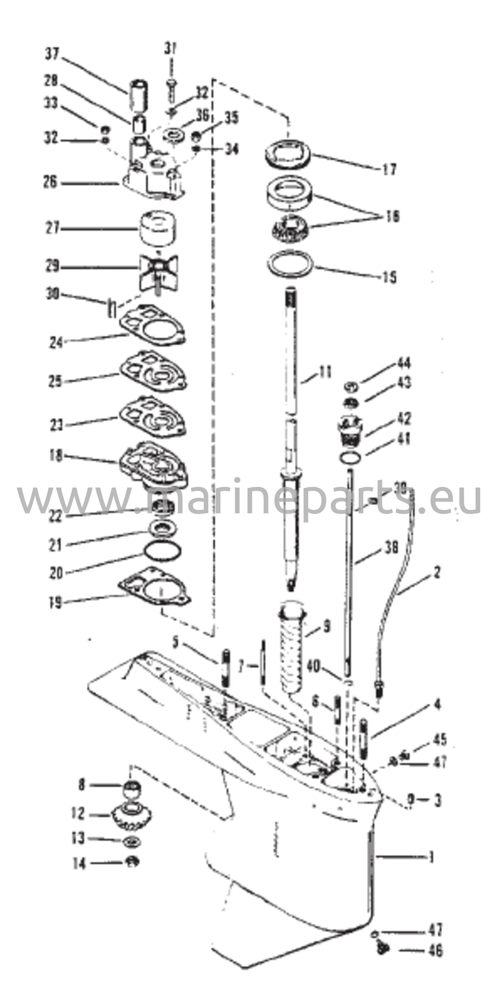 Vaihteiston kotelo (veto-standardi/vastakierto)