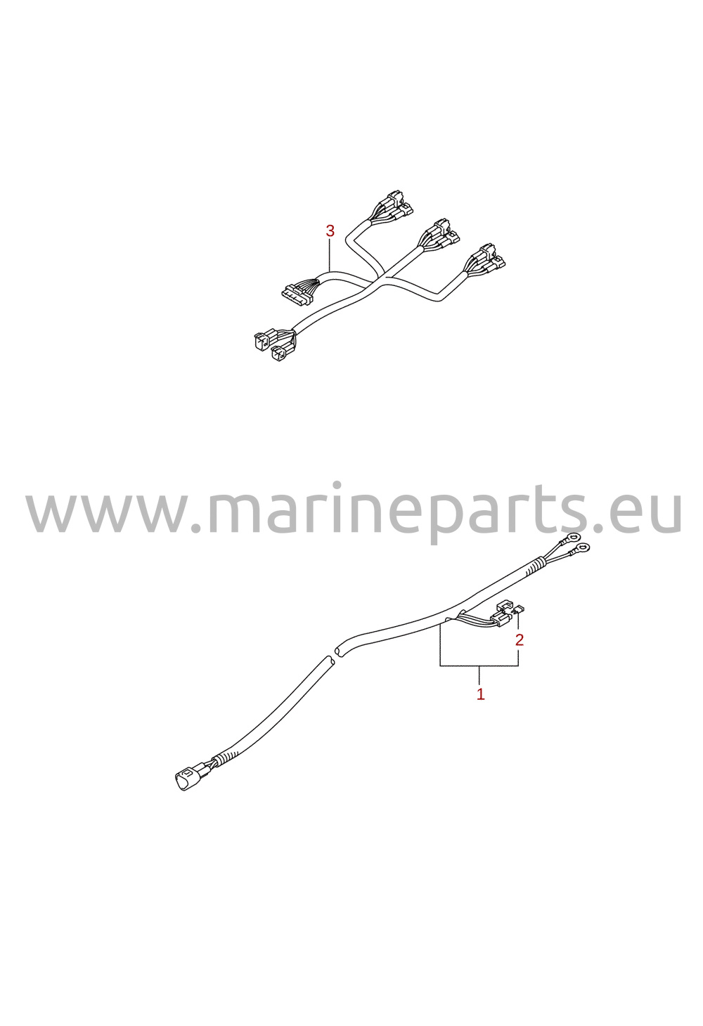Ledningsnet (2) (DF150T, DF150Z, DF175T, DF175Z) (ekstraudstyr)