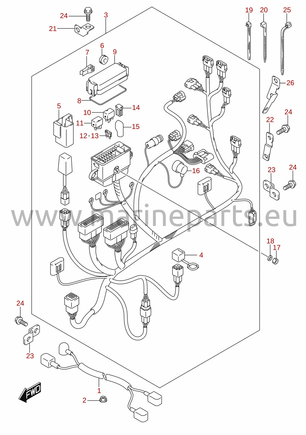 Kabelstam (DF40AQH, DF60AQH)