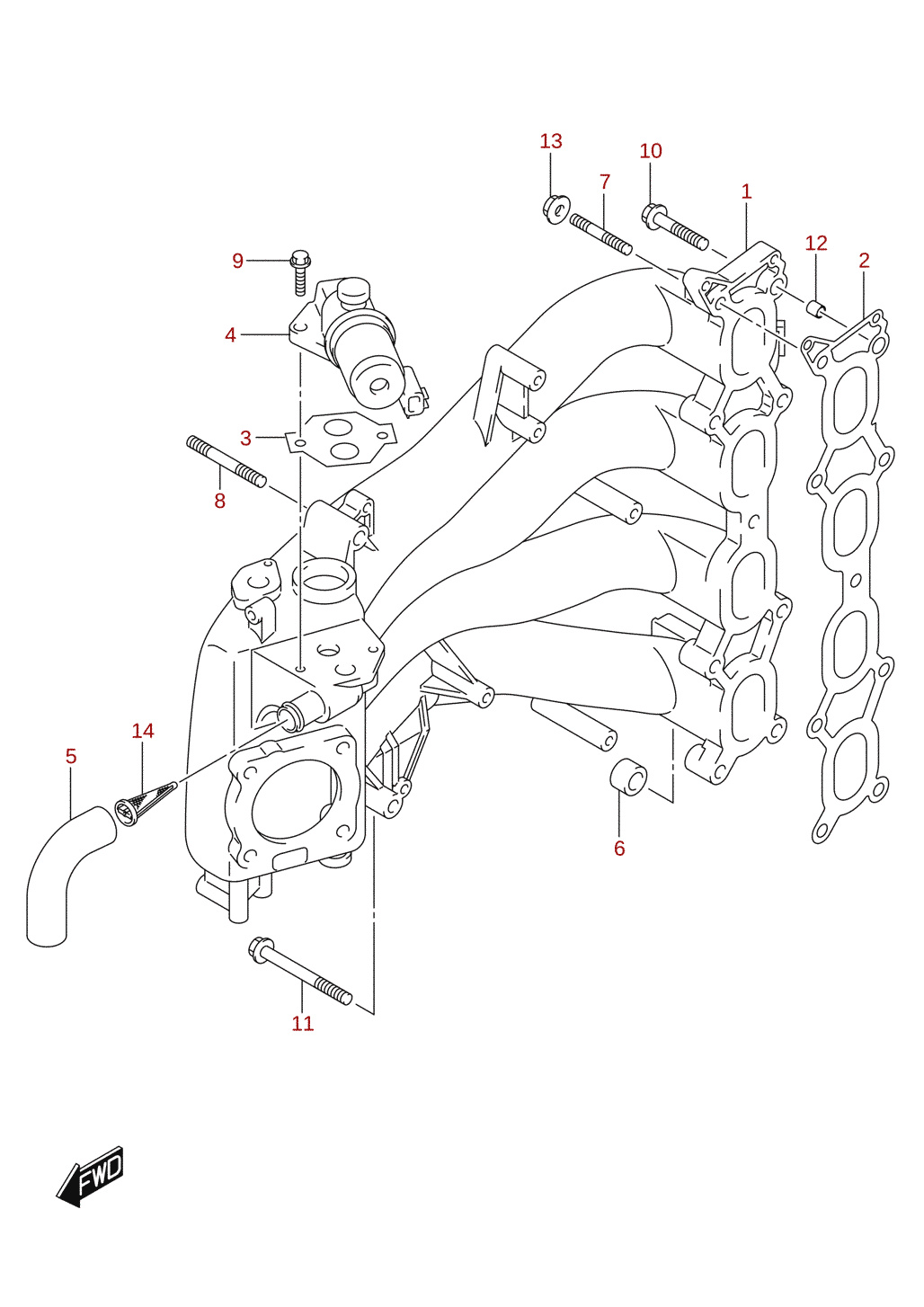 Indsugningsmanifold