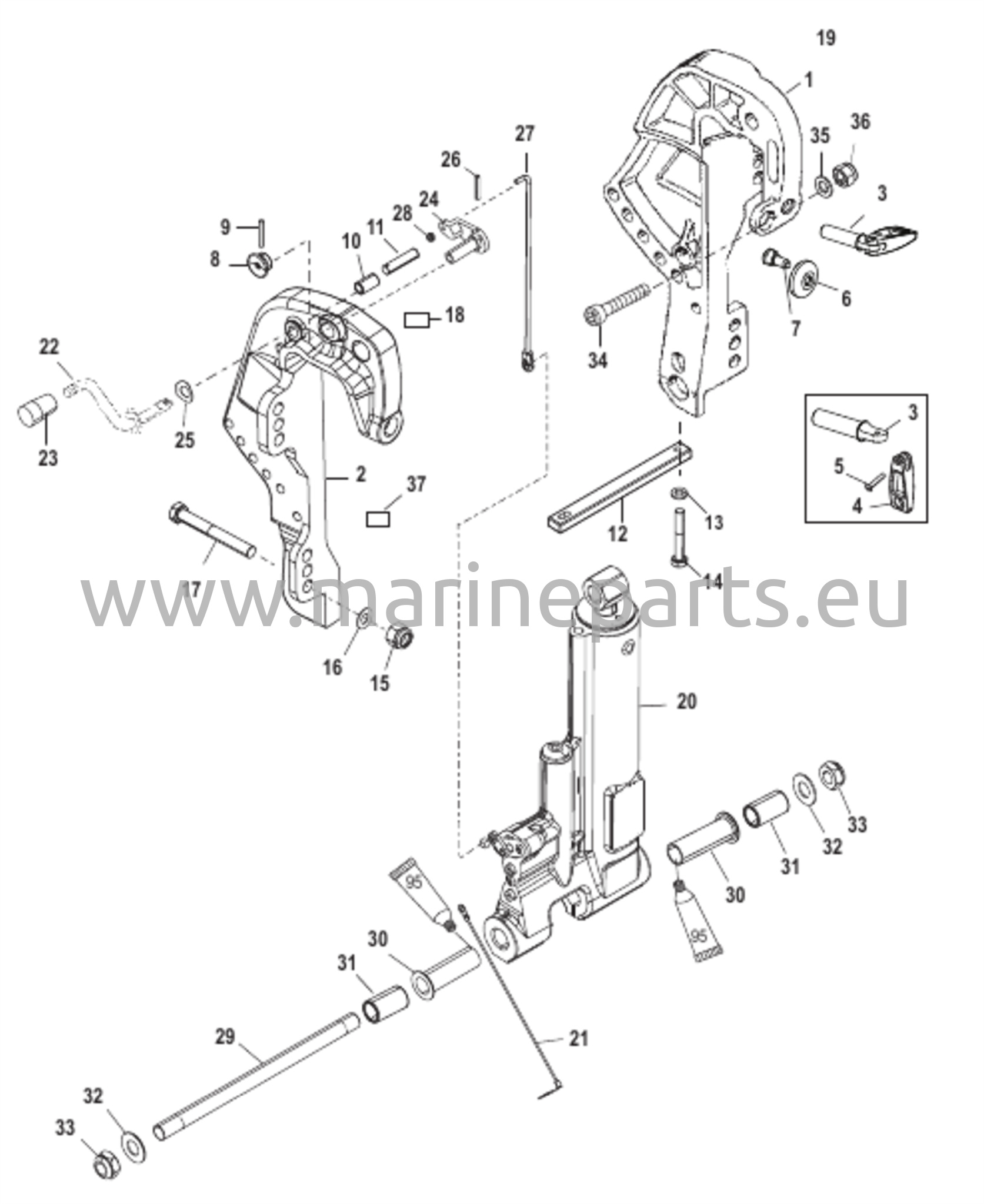 Clamp Bracket (Gas Assist Trim) 