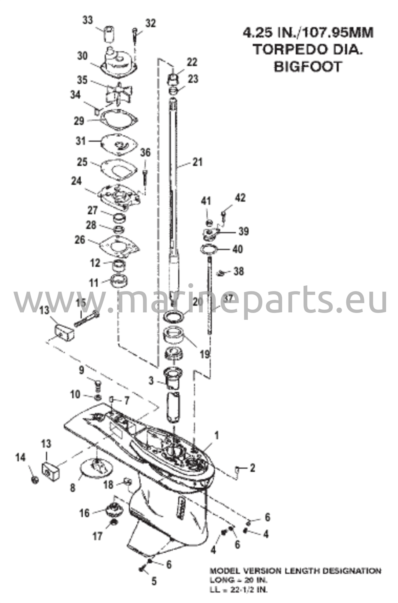 Vaihteiston kotelo voimansiirtoakselille - 2,31:1 vaihde-suhde