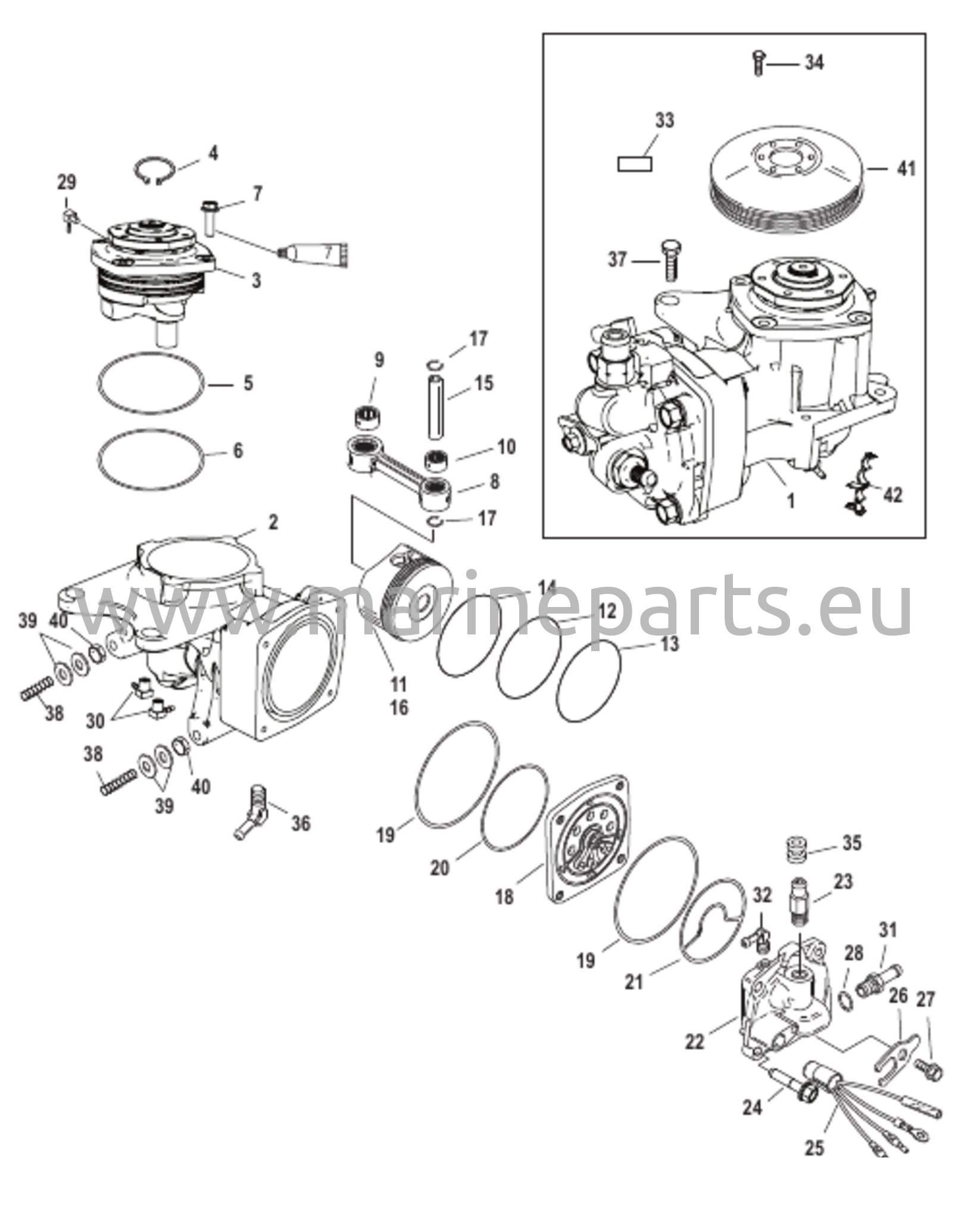 Air Compressor Components SN 1B884881 and up 