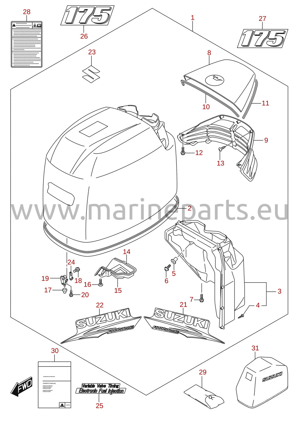 Motorhaube (DF175) 2/4