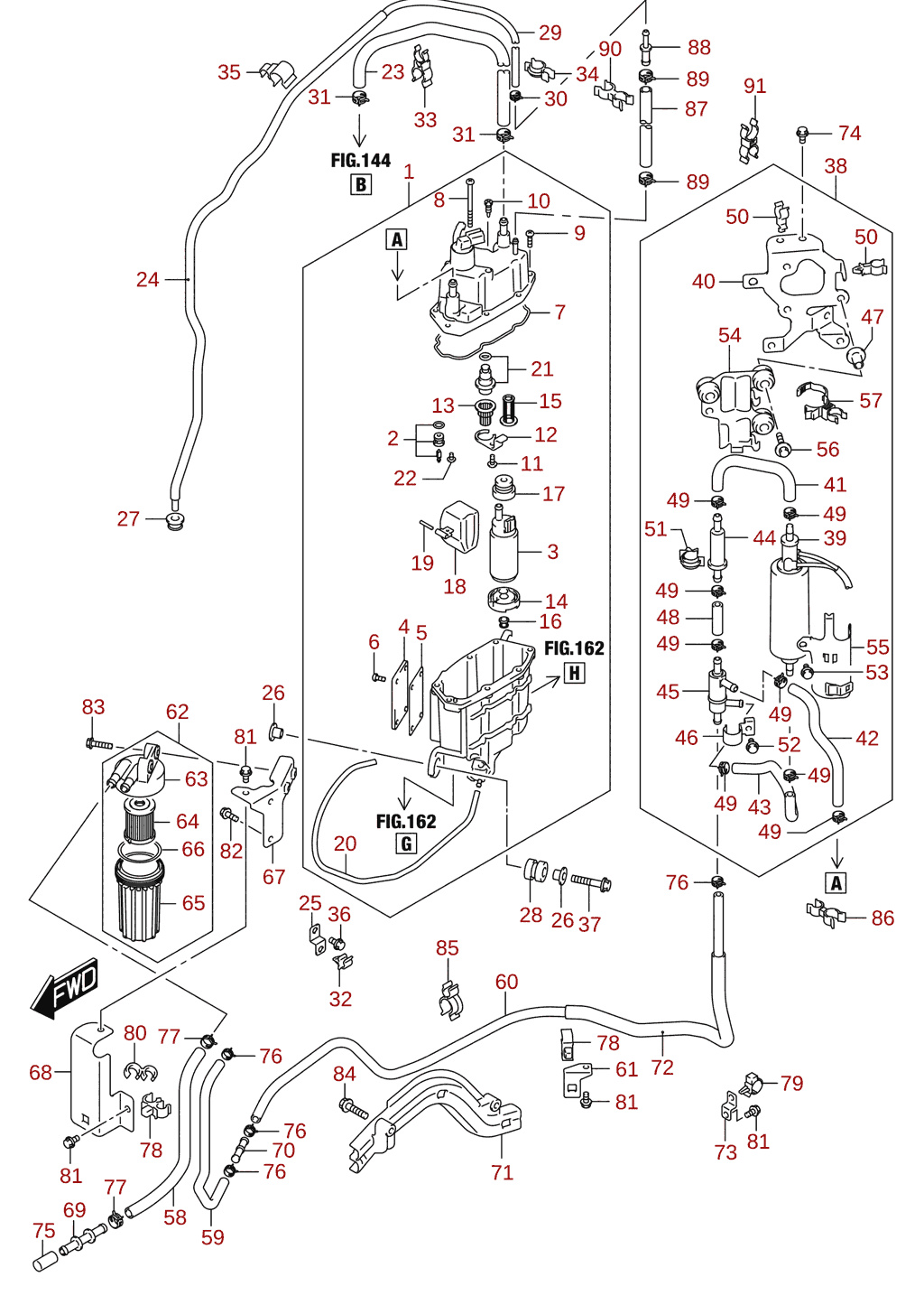 Fuel pump / fuel vapor separator