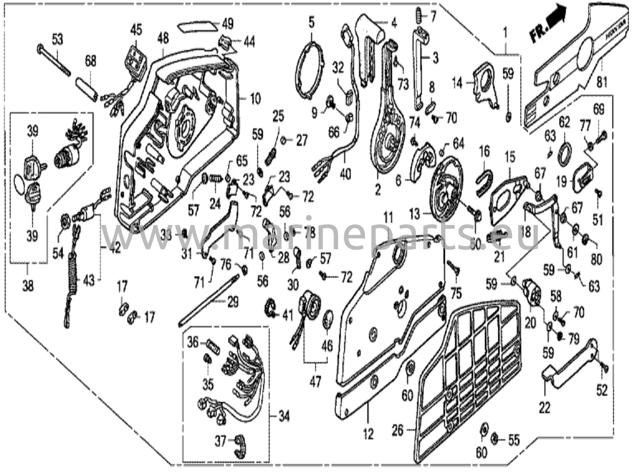 Kaugjuhtimispult (P/T) (Hi-Lex) (käsitsemiskork = hall)