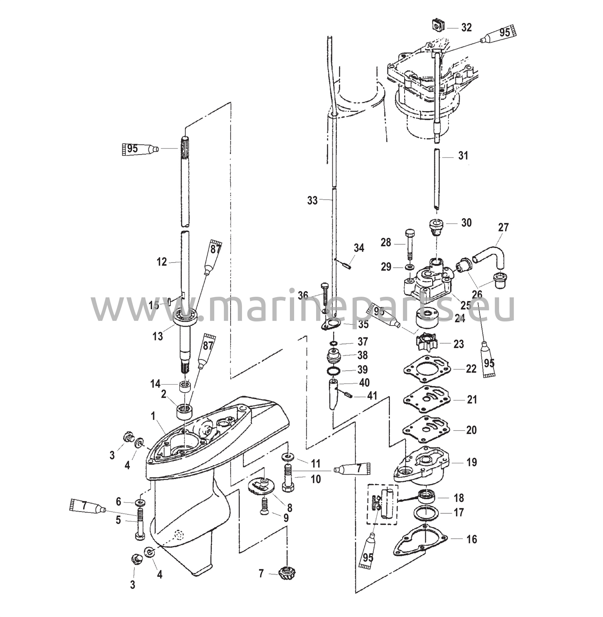 Gear Housing Driveshaft 