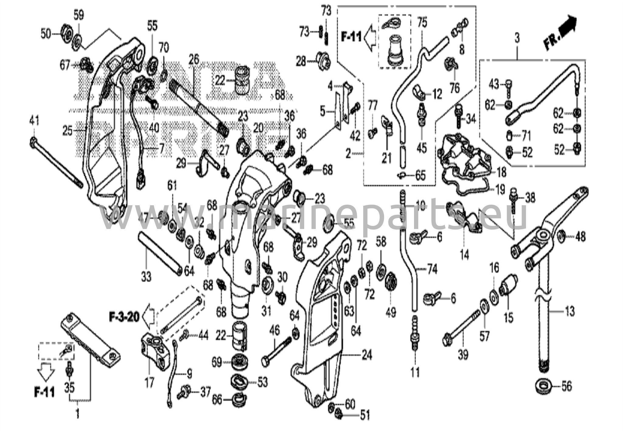 Peräpeili/pyörivä kotelo