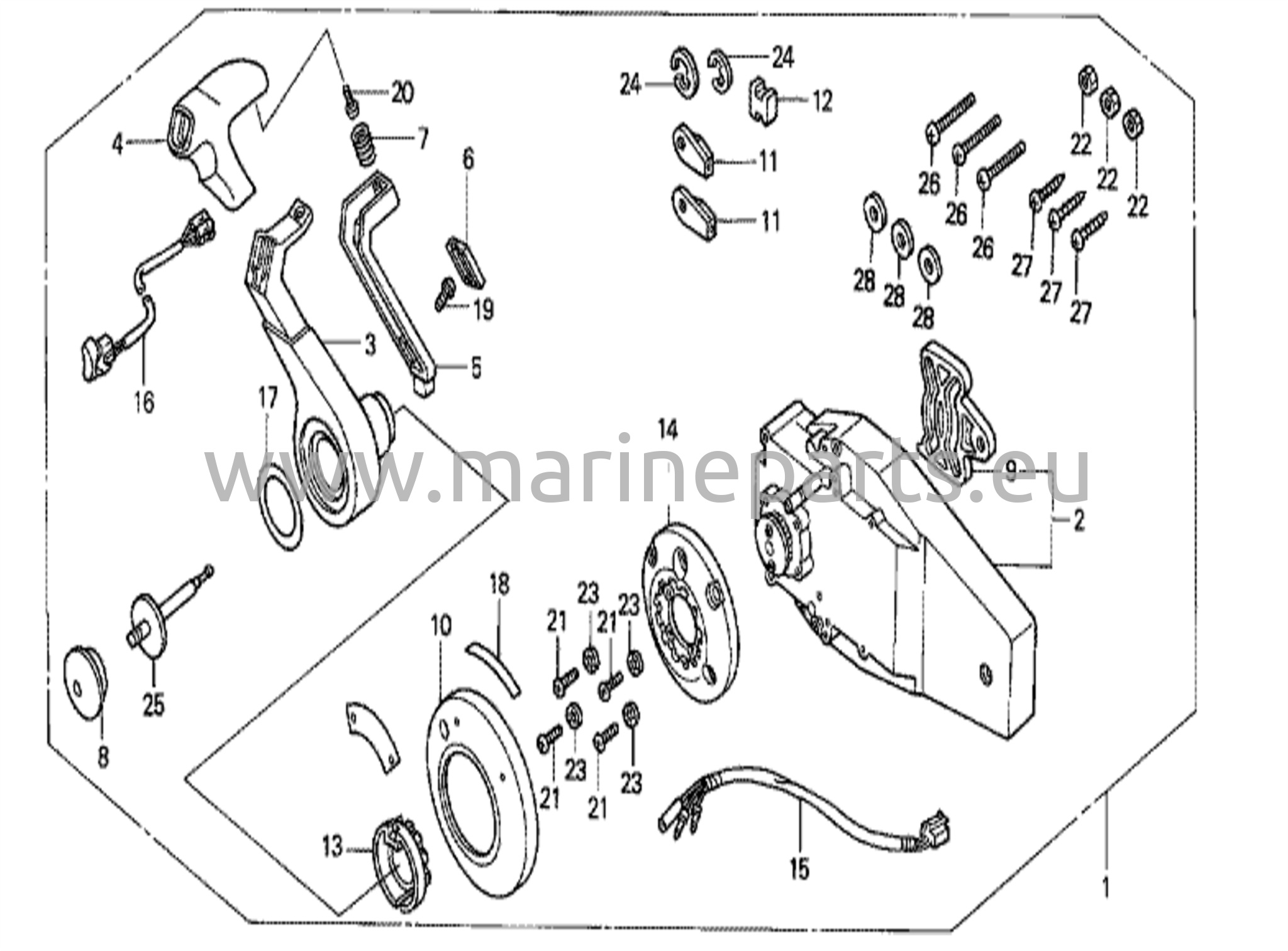 Remote control (flush mount type) (right)