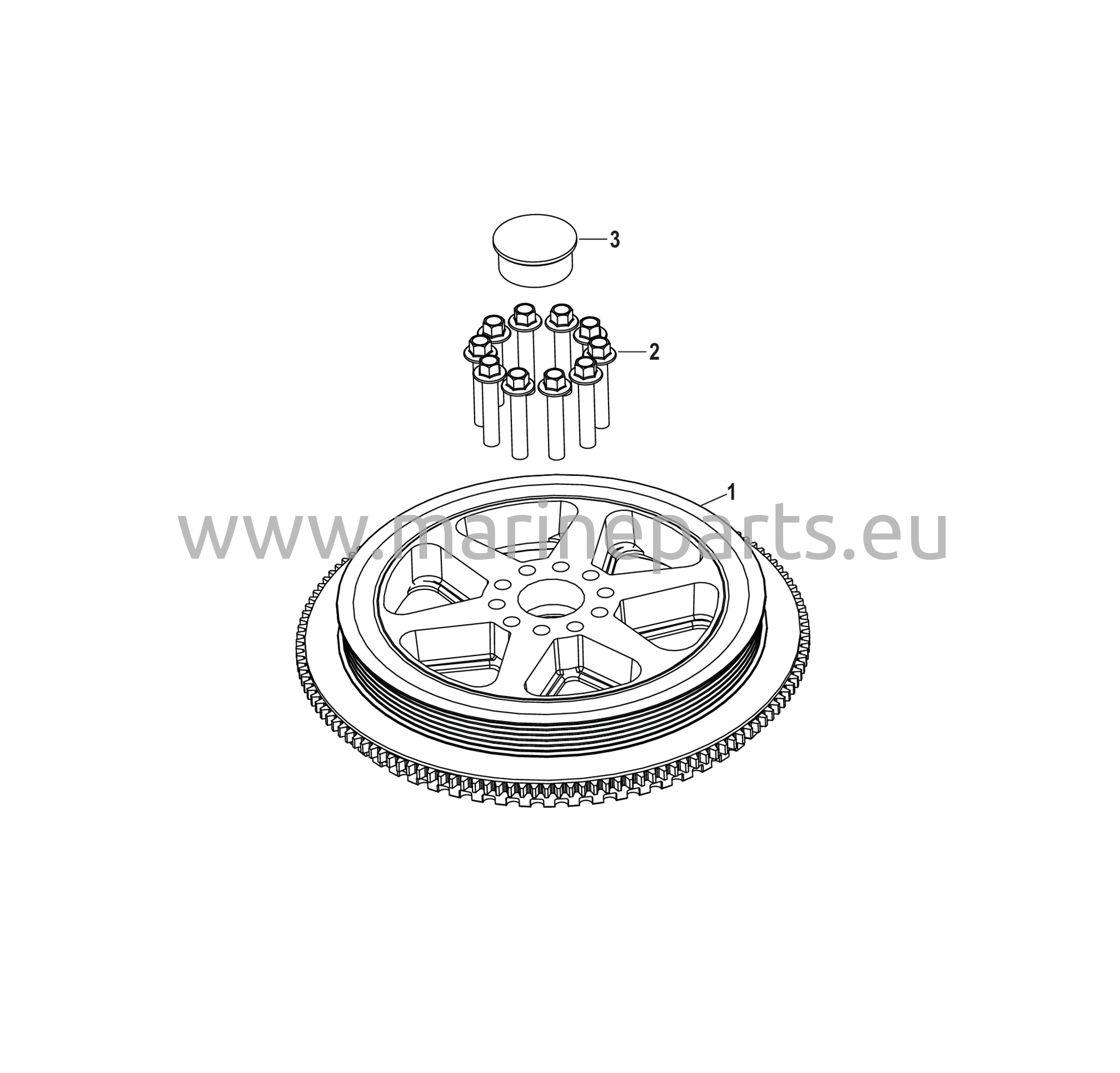 Vauhtipyörä 3B056352 ja alemmat