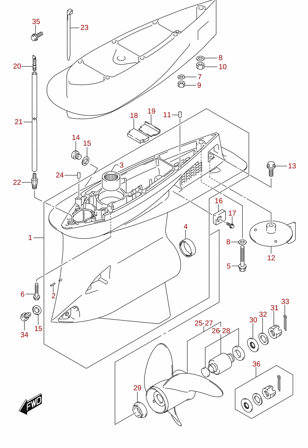 Gear case 2/2