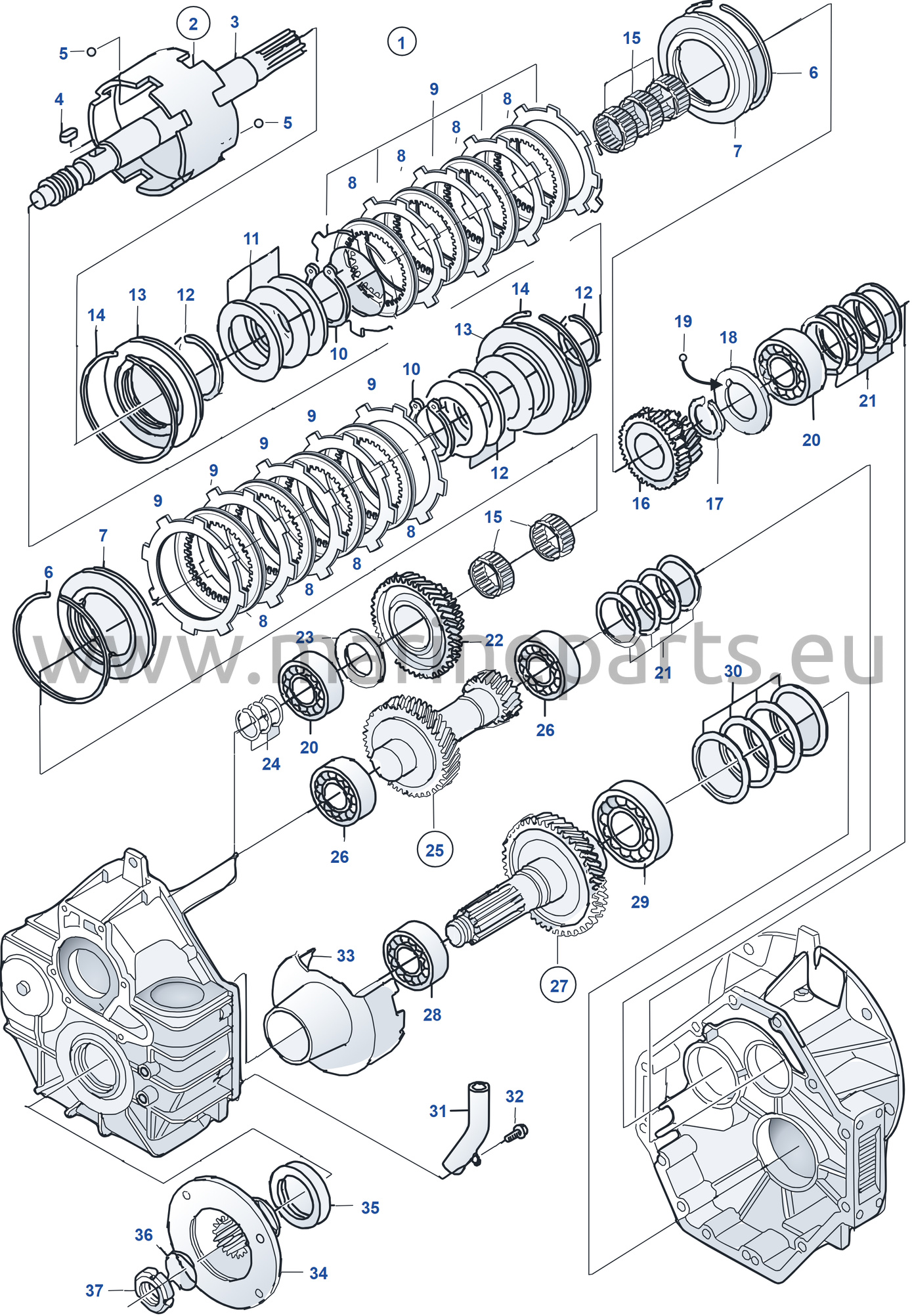 Reverse Gear HS45AE-C Components