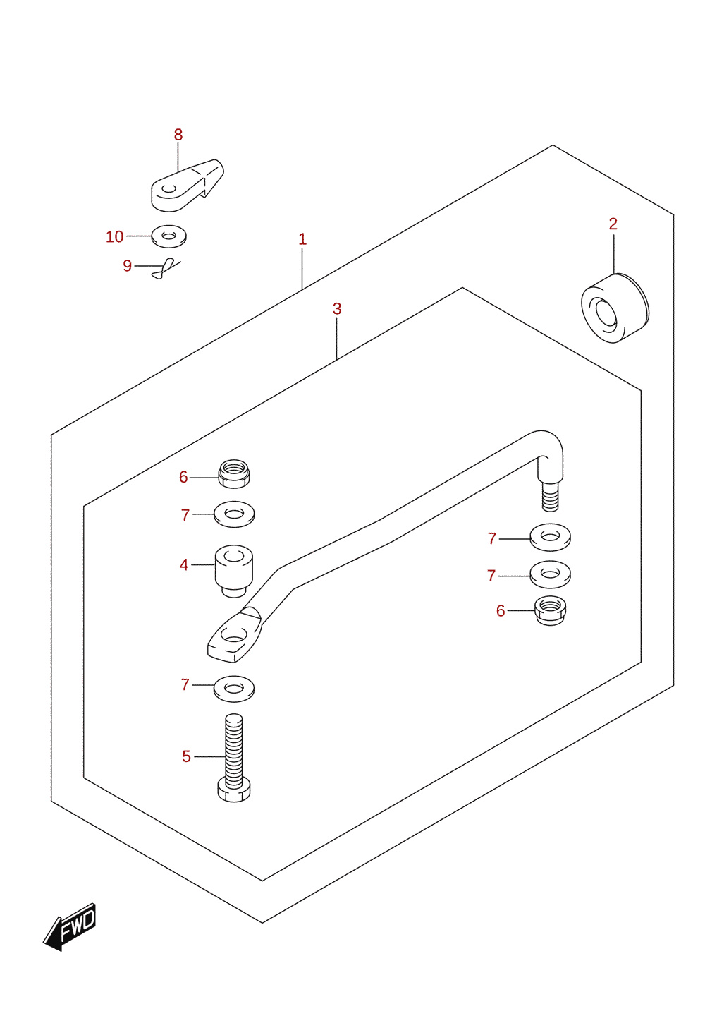Drag link (DF70ATH)