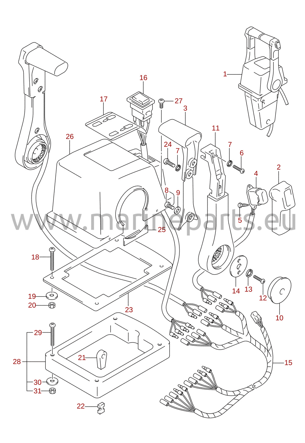 Remote control assembly dual (1) (optional)