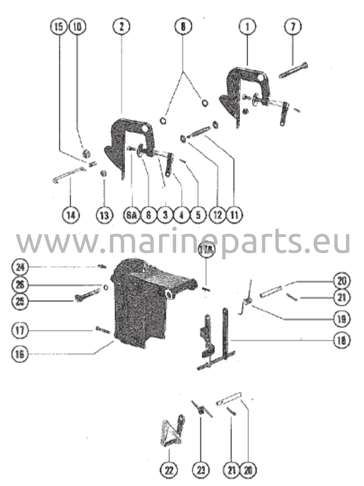 Puristin- ja kääntökiinnikkeen kokoonpano