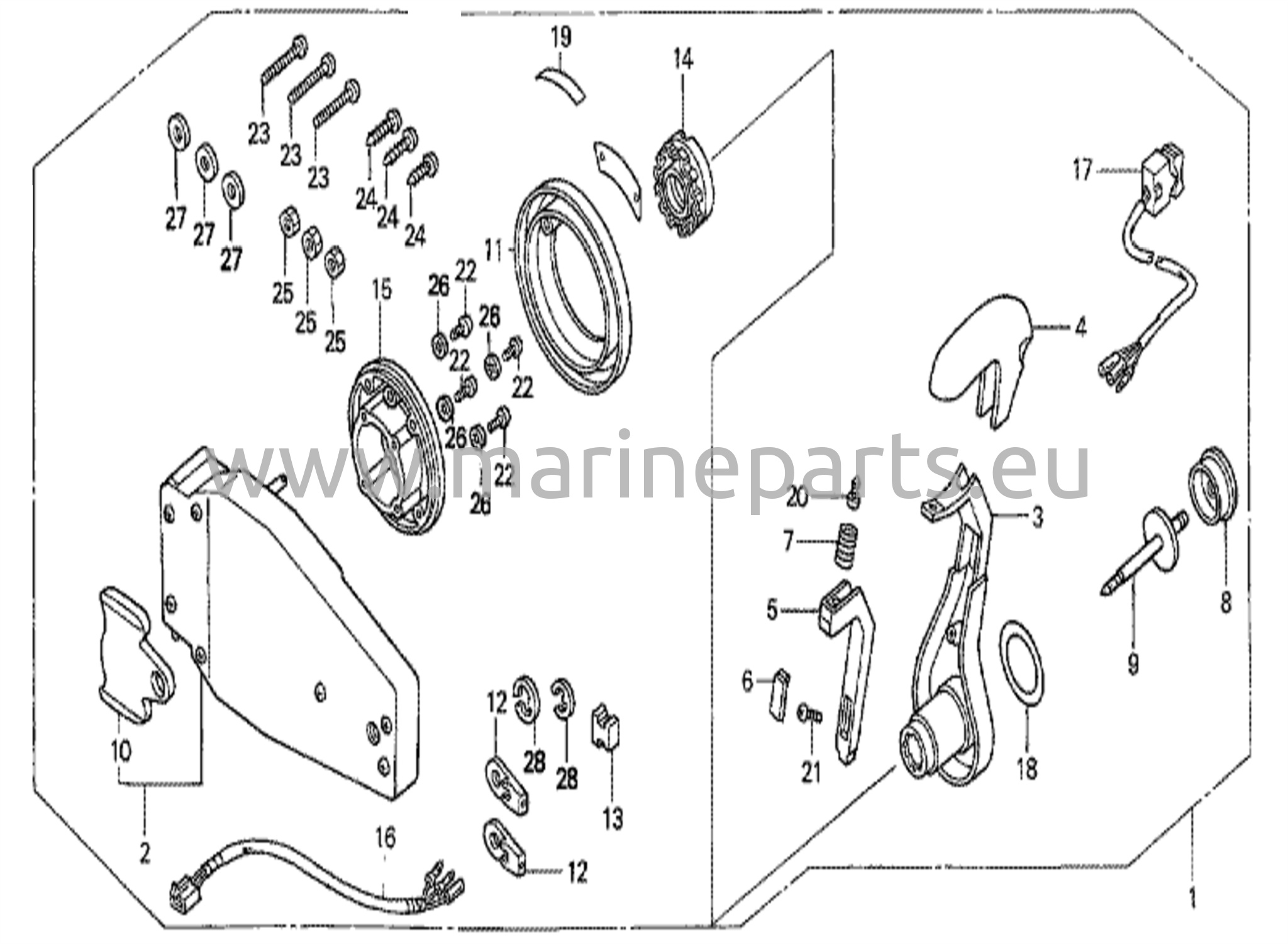 Fjärrkontroll (infälld typ) (vänster)